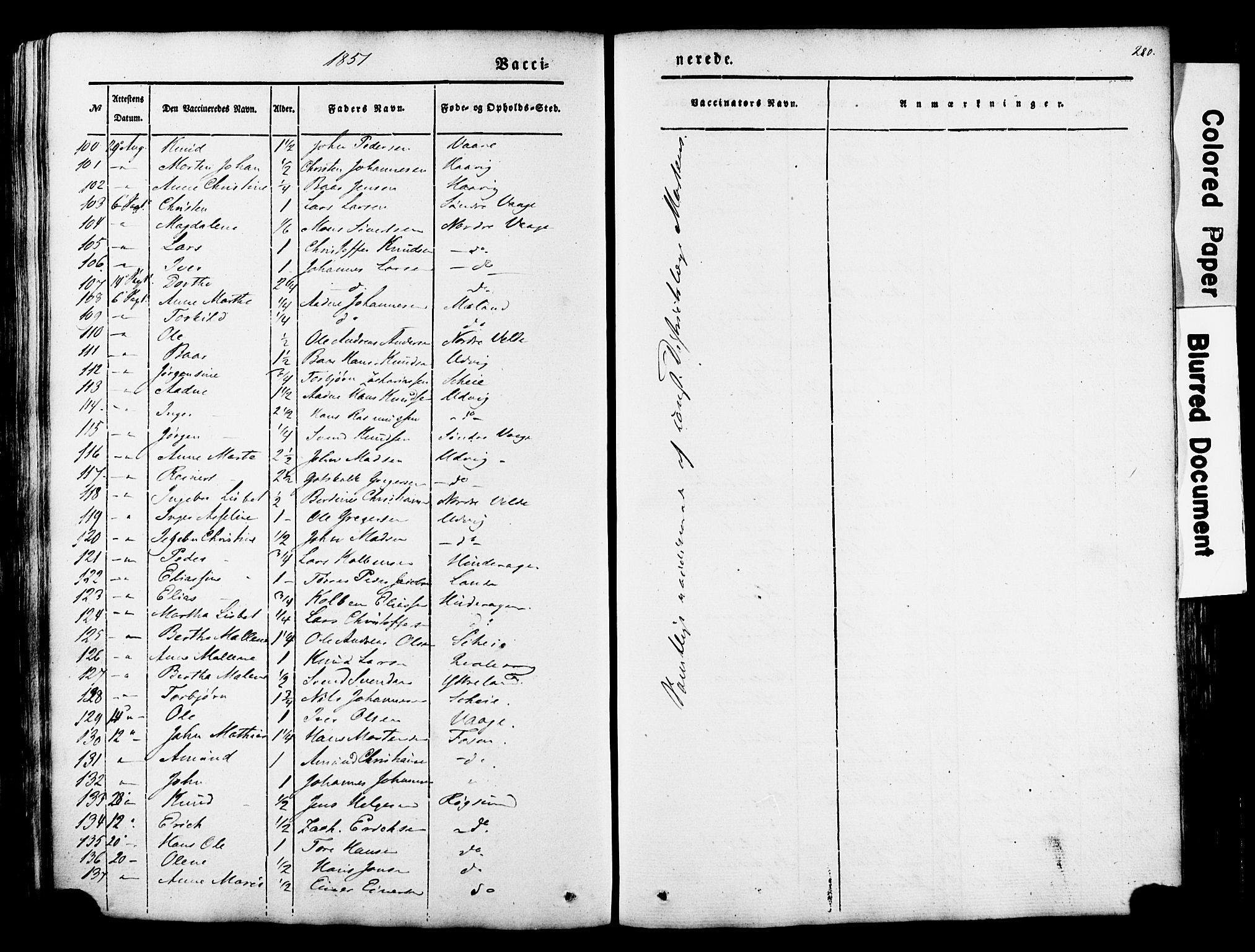 Avaldsnes sokneprestkontor, SAST/A -101851/H/Ha/Haa/L0007: Parish register (official) no. A 7, 1841-1853, p. 280