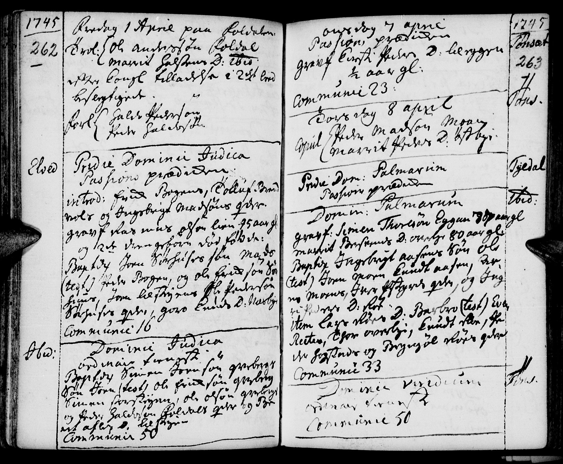 Tynset prestekontor, AV/SAH-PREST-058/H/Ha/Haa/L0002: Parish register (official) no. 2, 1737-1767, p. 262-263