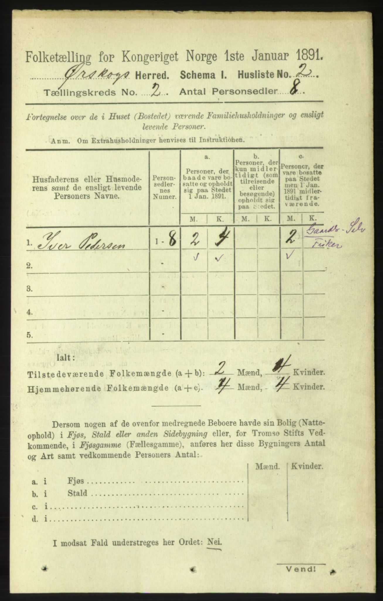 RA, 1891 census for 1527 Ørskog, 1891, p. 519