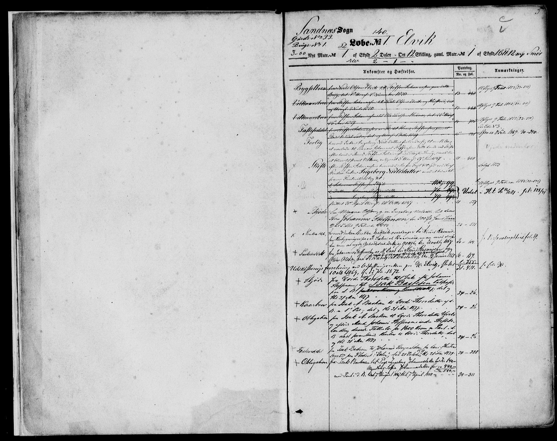 Nordhordland sorenskrivar, SAB/A-2901/1/G/Ga/Gaaa/L0010a: Mortgage register no. II.A.a.10a, 1851-1893, p. 5