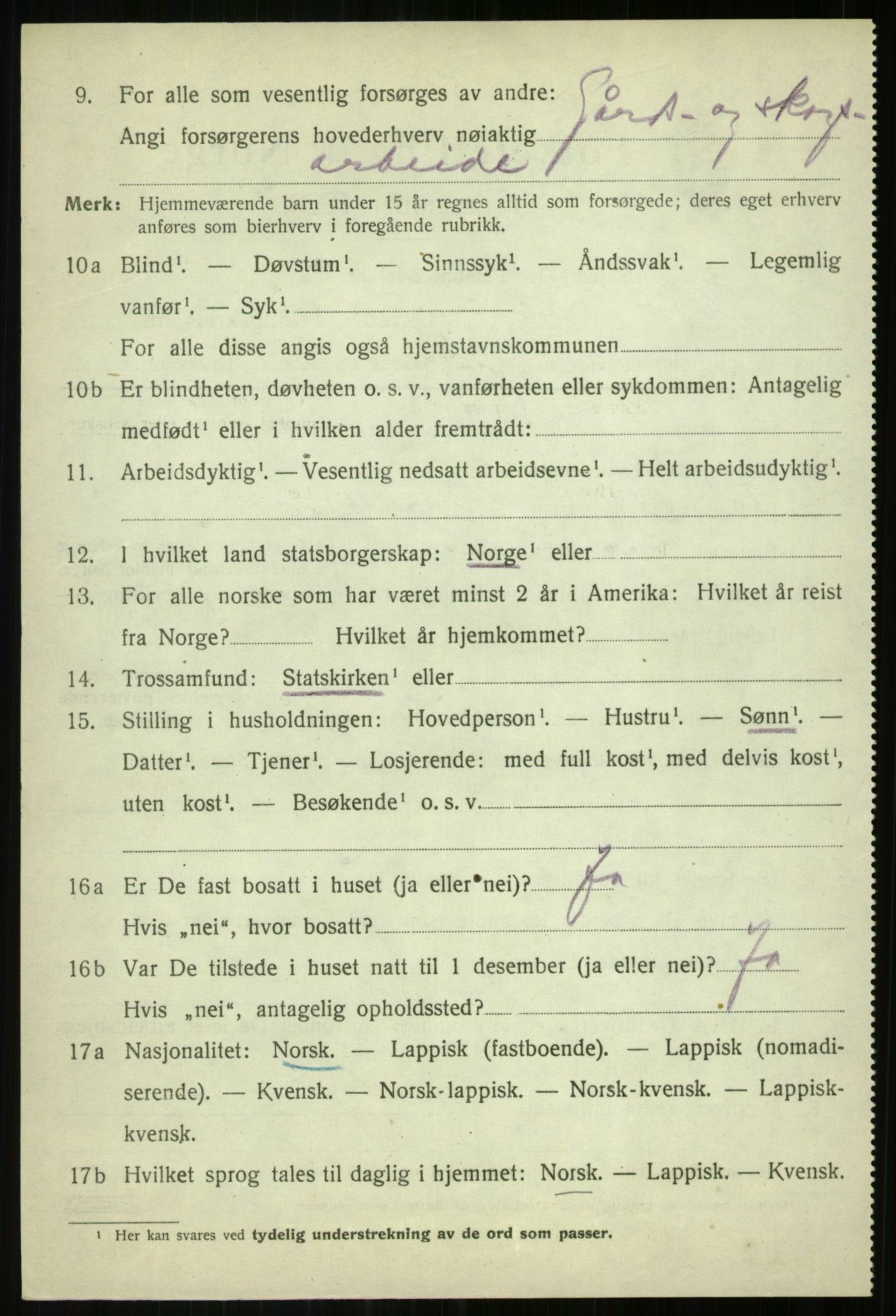 SATØ, 1920 census for Målselv, 1920, p. 2796