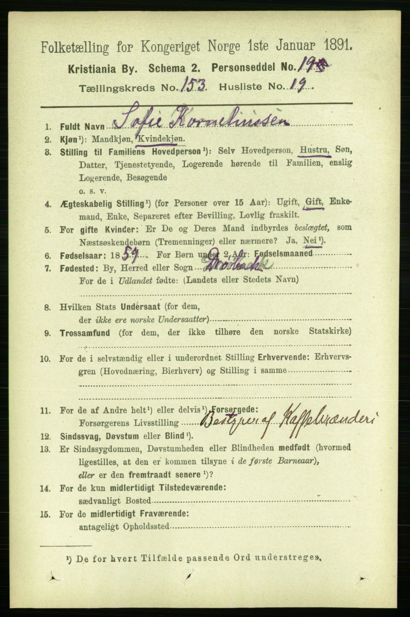 RA, 1891 census for 0301 Kristiania, 1891, p. 86746