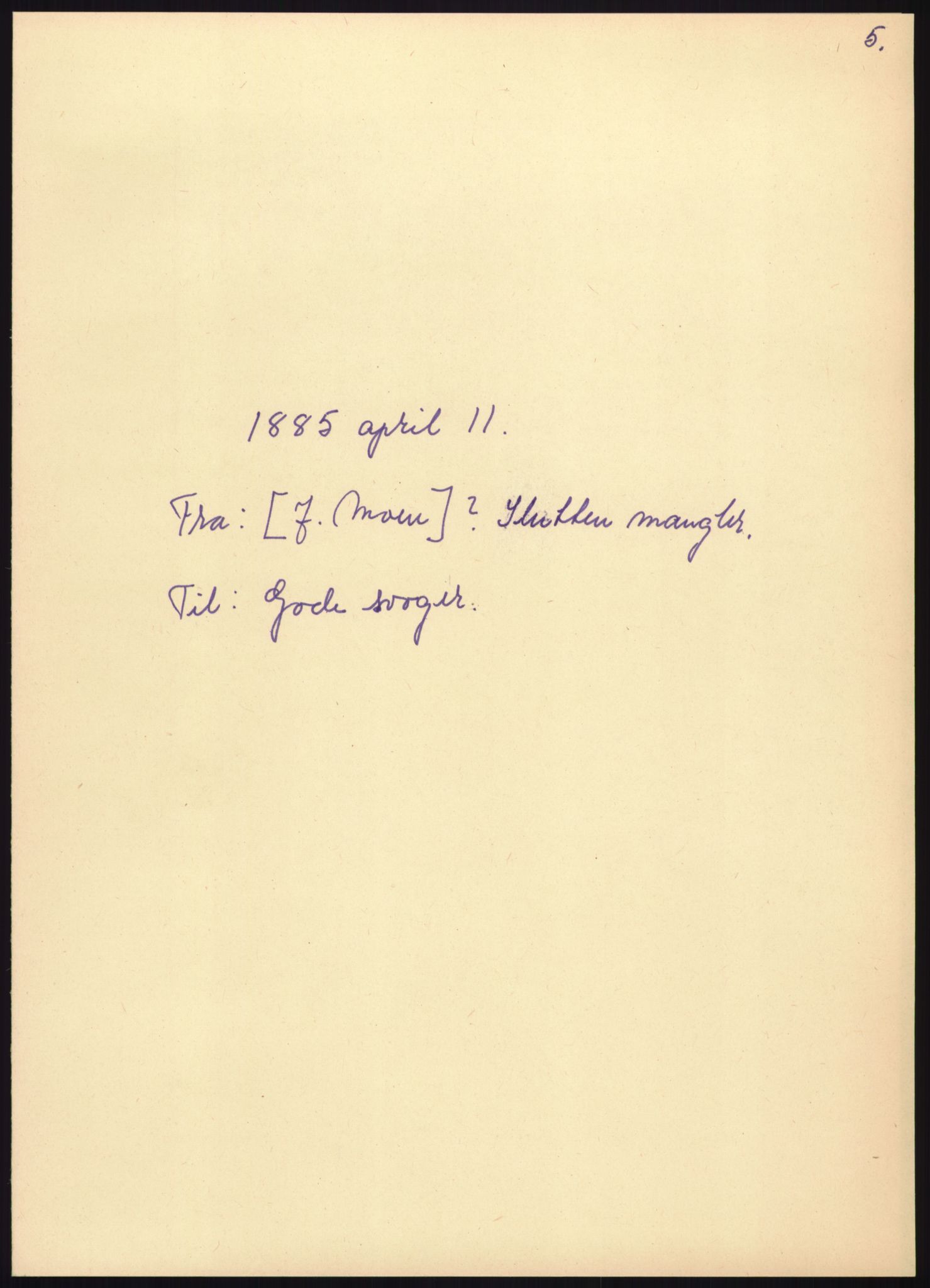 Samlinger til kildeutgivelse, Amerikabrevene, AV/RA-EA-4057/F/L0008: Innlån fra Hedmark: Gamkind - Semmingsen, 1838-1914, p. 459