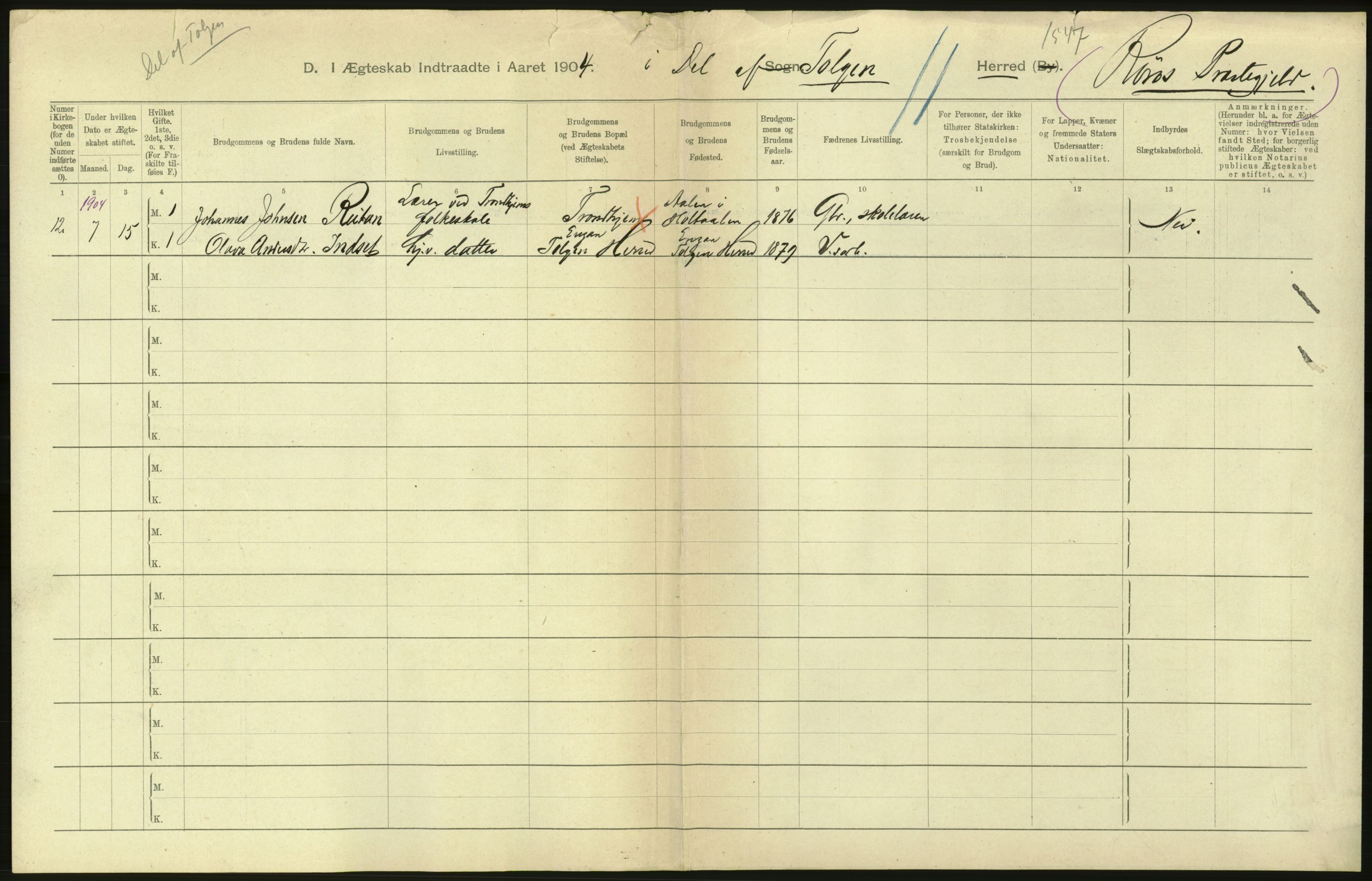 Statistisk sentralbyrå, Sosiodemografiske emner, Befolkning, AV/RA-S-2228/D/Df/Dfa/Dfab/L0005: Hedemarkens amt: Fødte, gifte, døde, 1904, p. 520