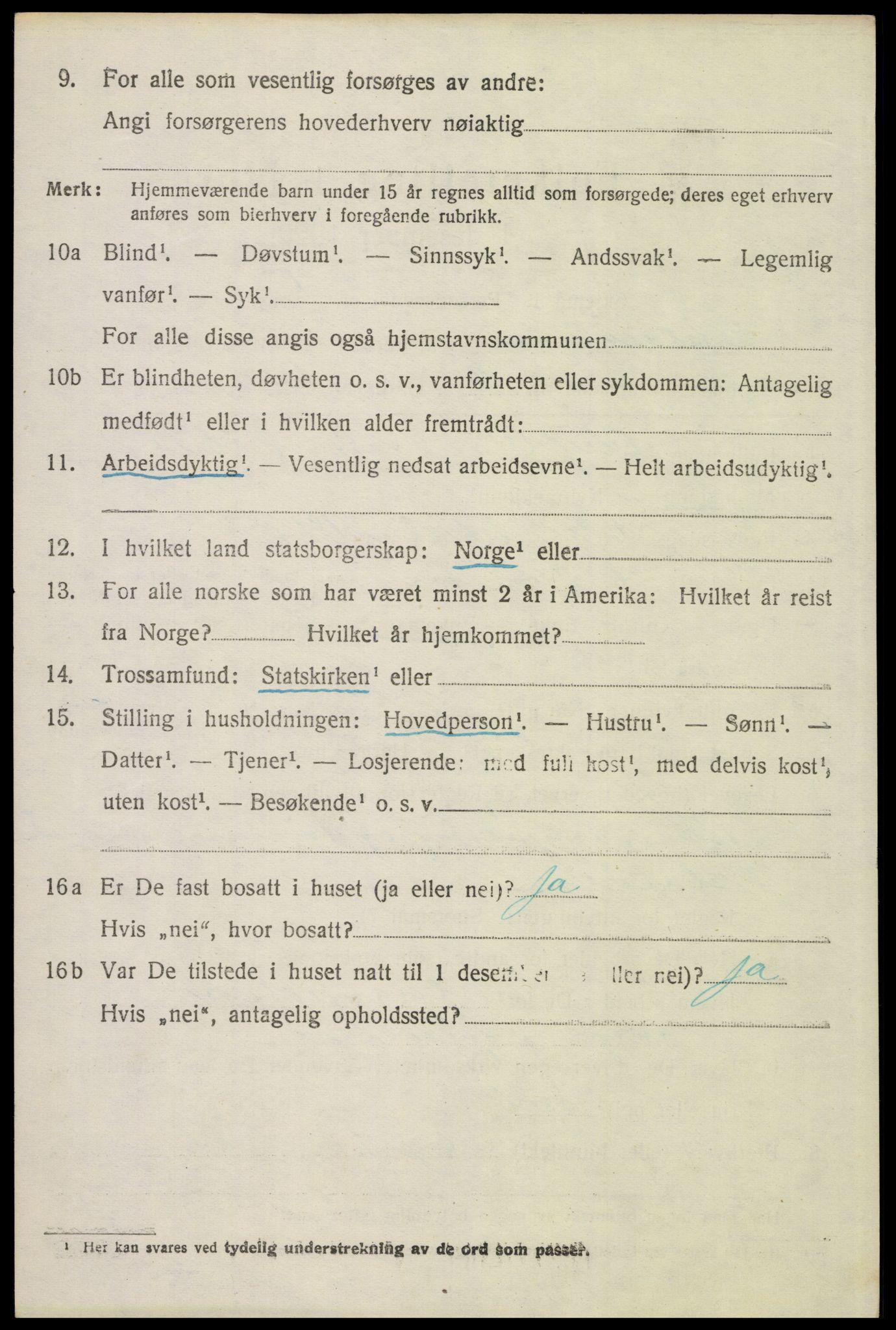 SAH, 1920 census for Elverum, 1920, p. 22093