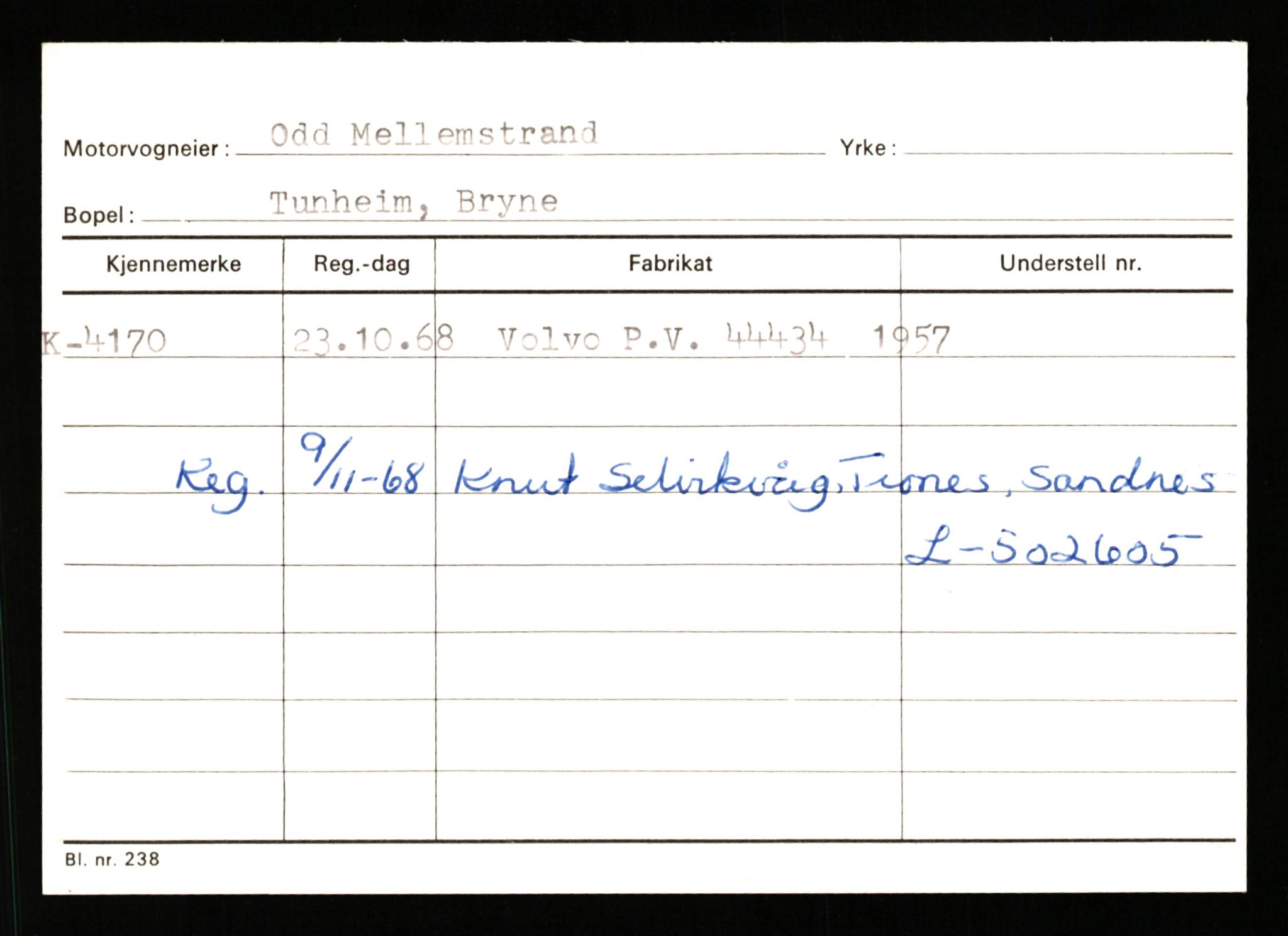 Stavanger trafikkstasjon, AV/SAST-A-101942/0/G/L0001: Registreringsnummer: 0 - 5782, 1930-1971, p. 2559