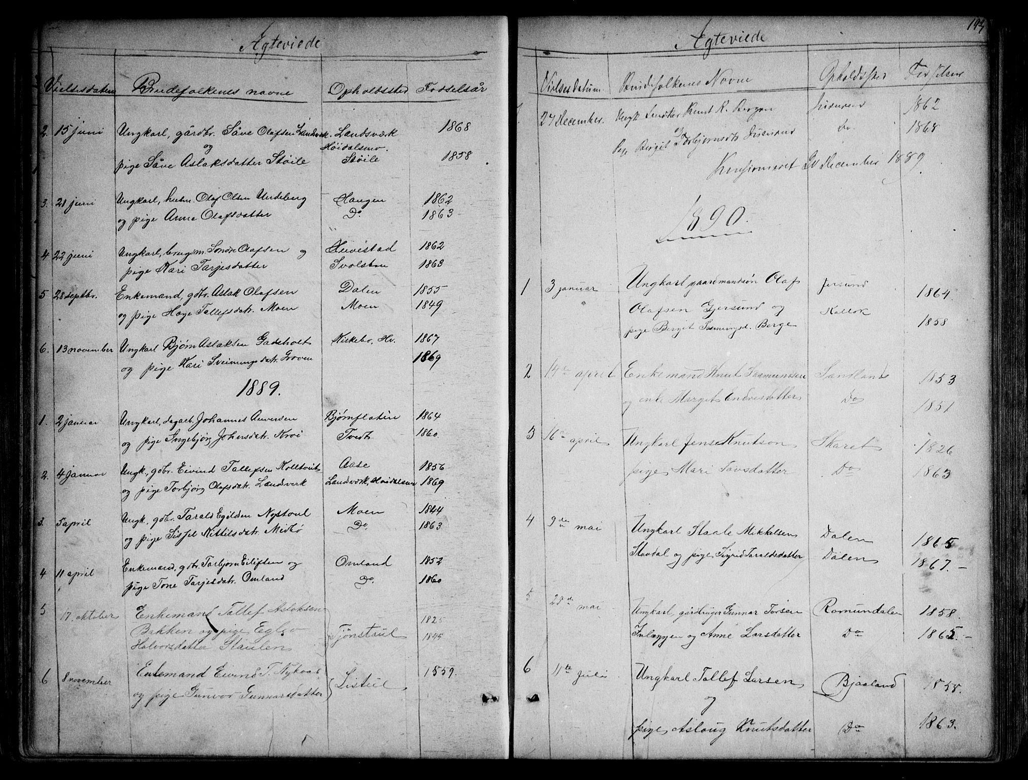 Kviteseid kirkebøker, SAKO/A-276/G/Gb/L0002: Parish register (copy) no. II 2, 1850-1892, p. 193