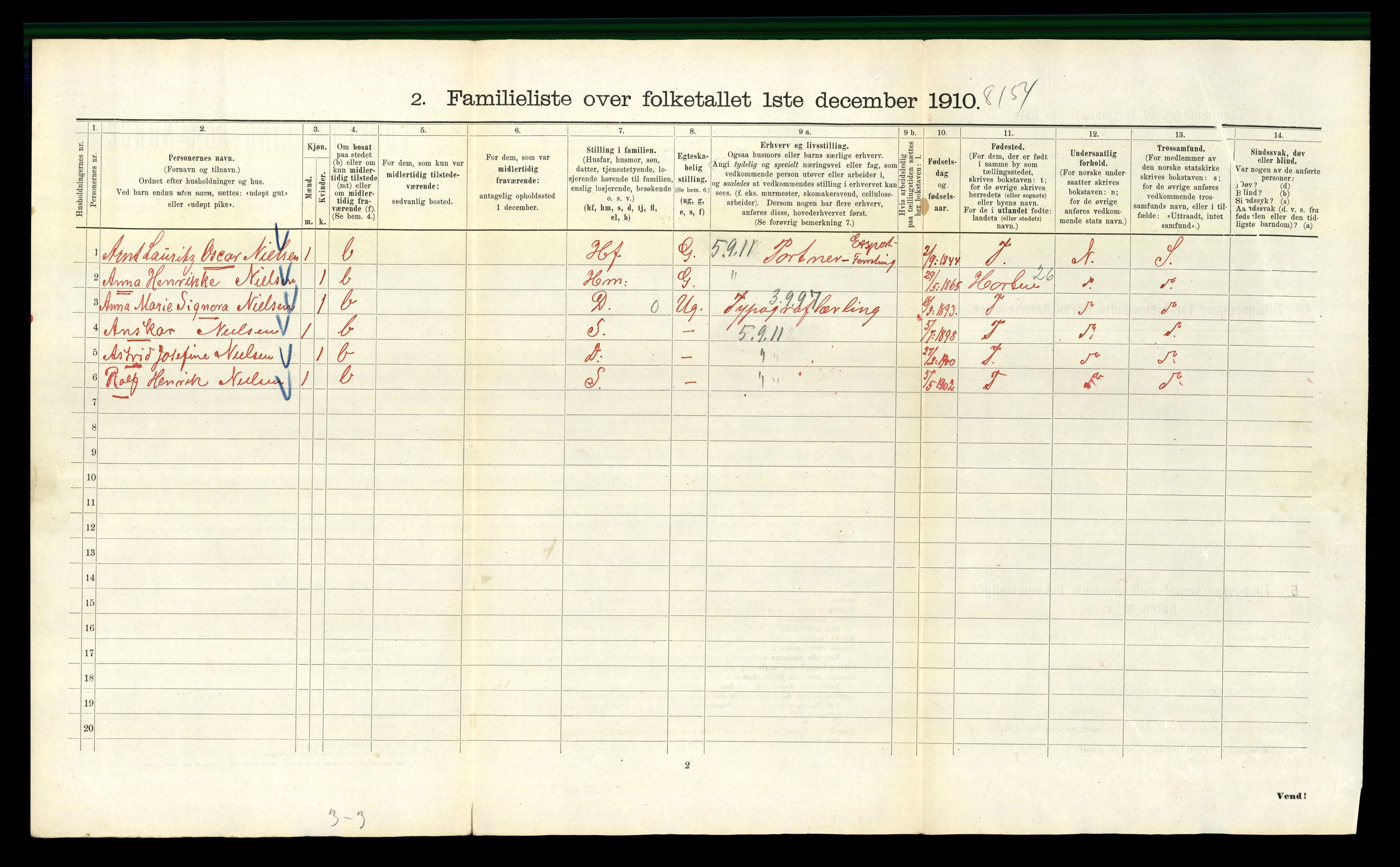 RA, 1910 census for Kristiania, 1910, p. 32552