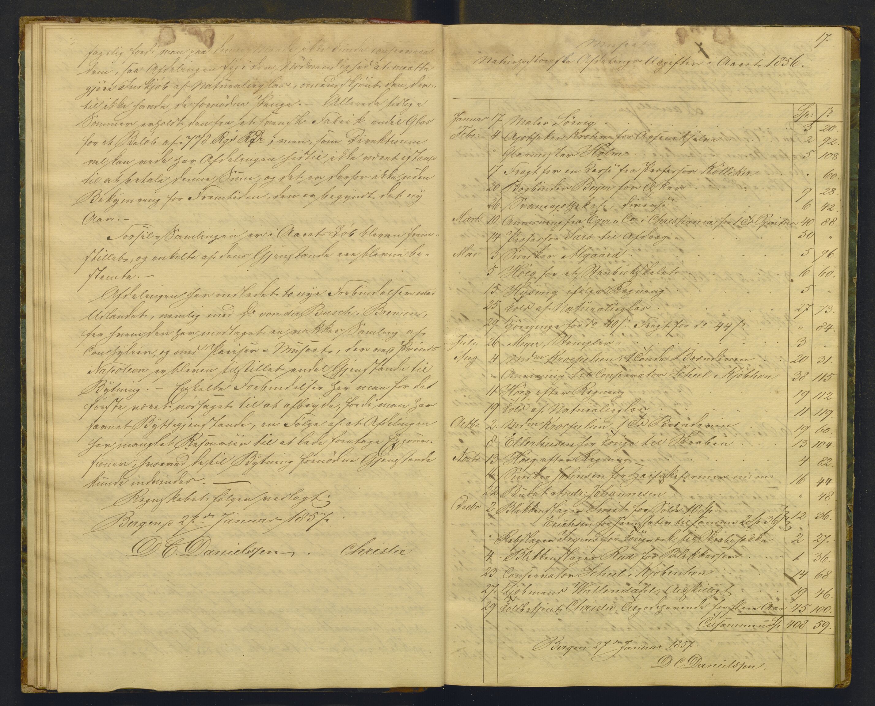 Bergens Museum, AV/SAB-A-17301/08/A/L0001: Forhandlingsprotokoll , 1852-1900, p. 16b-17a