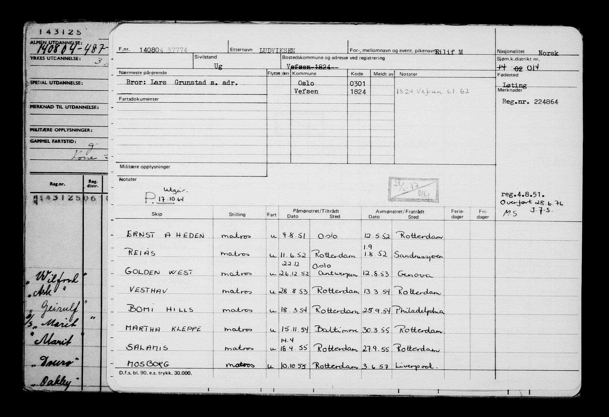 Direktoratet for sjømenn, AV/RA-S-3545/G/Gb/L0055: Hovedkort, 1904, p. 135