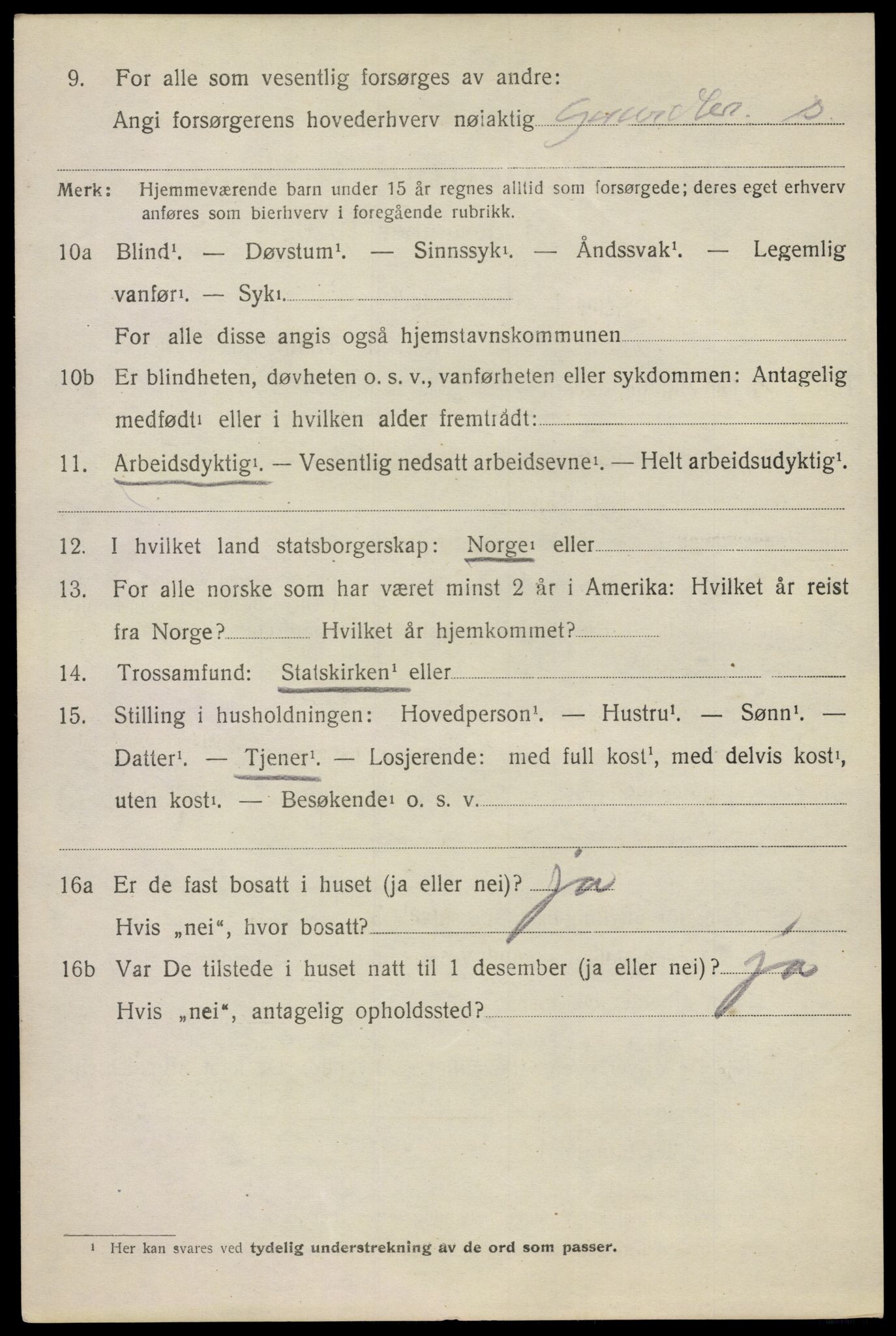 SAO, 1920 census for Våler, 1920, p. 1391