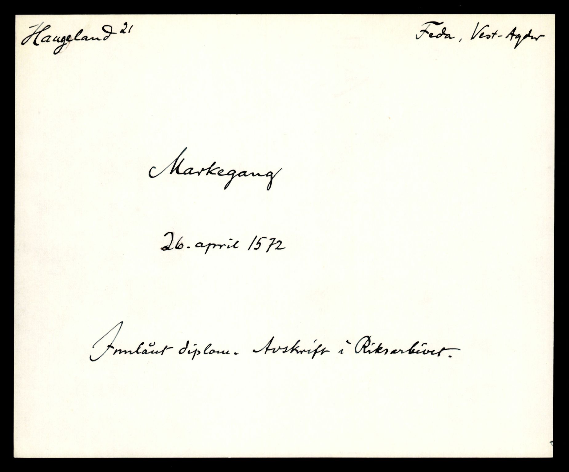 Riksarkivets diplomsamling, AV/RA-EA-5965/F35/F35e/L0026: Registreringssedler Vest-Agder 2, 1400-1700, p. 315