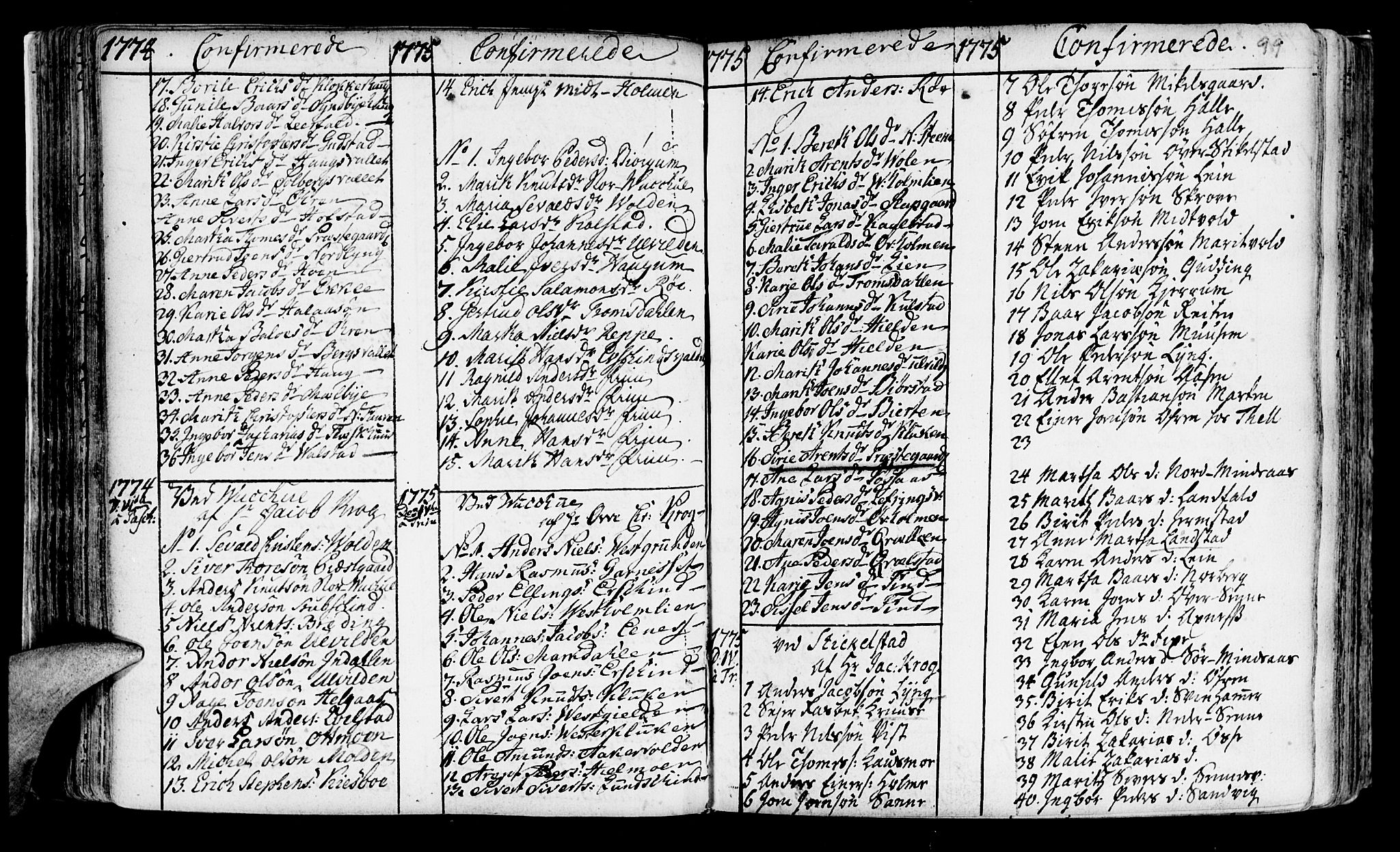 Ministerialprotokoller, klokkerbøker og fødselsregistre - Nord-Trøndelag, SAT/A-1458/723/L0231: Parish register (official) no. 723A02, 1748-1780, p. 99