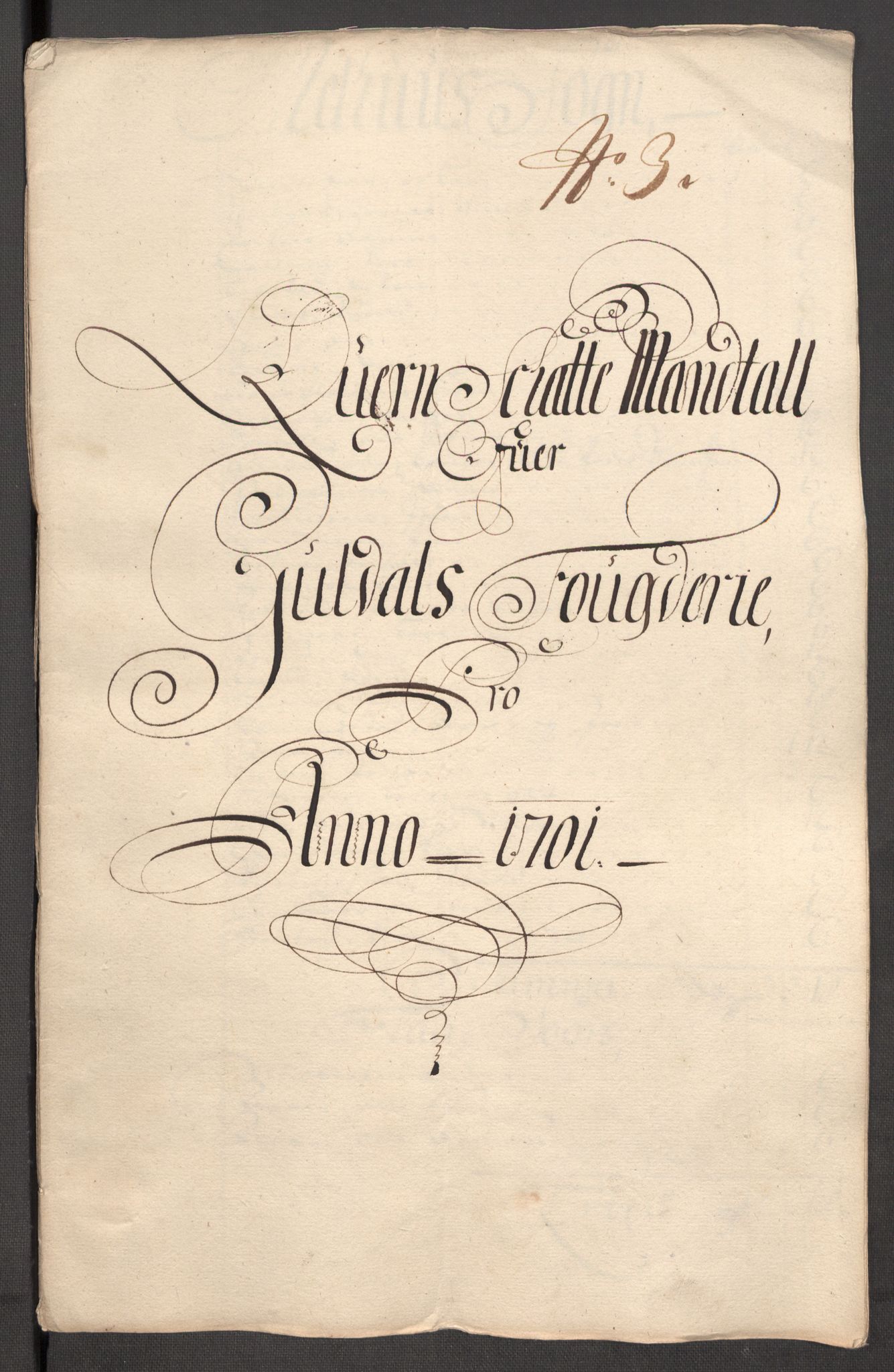 Rentekammeret inntil 1814, Reviderte regnskaper, Fogderegnskap, AV/RA-EA-4092/R60/L3951: Fogderegnskap Orkdal og Gauldal, 1701, p. 225