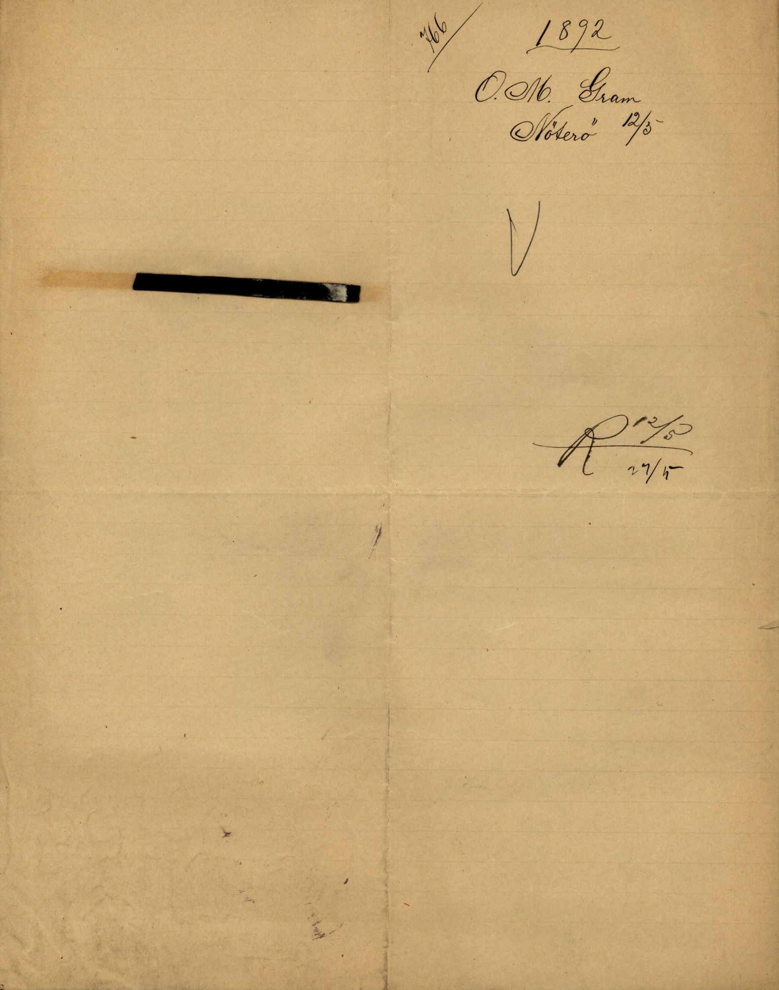 Pa 63 - Østlandske skibsassuranceforening, VEMU/A-1079/G/Ga/L0028/0005: Havaridokumenter / Tjømø, Magnolia, Caroline, Olaf, Stjernen, 1892, p. 130
