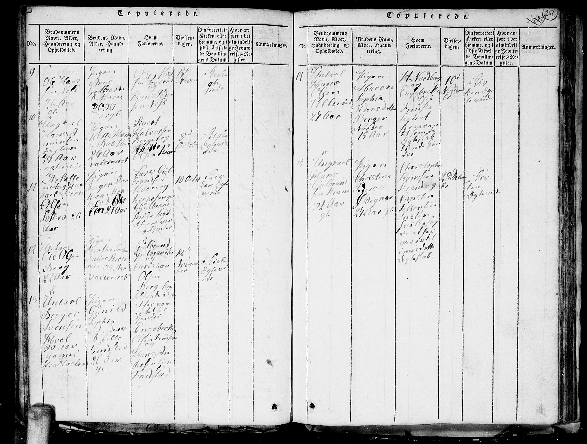 Aurskog prestekontor Kirkebøker, SAO/A-10304a/G/Ga/L0001: Parish register (copy) no. I 1, 1814-1829, p. 251