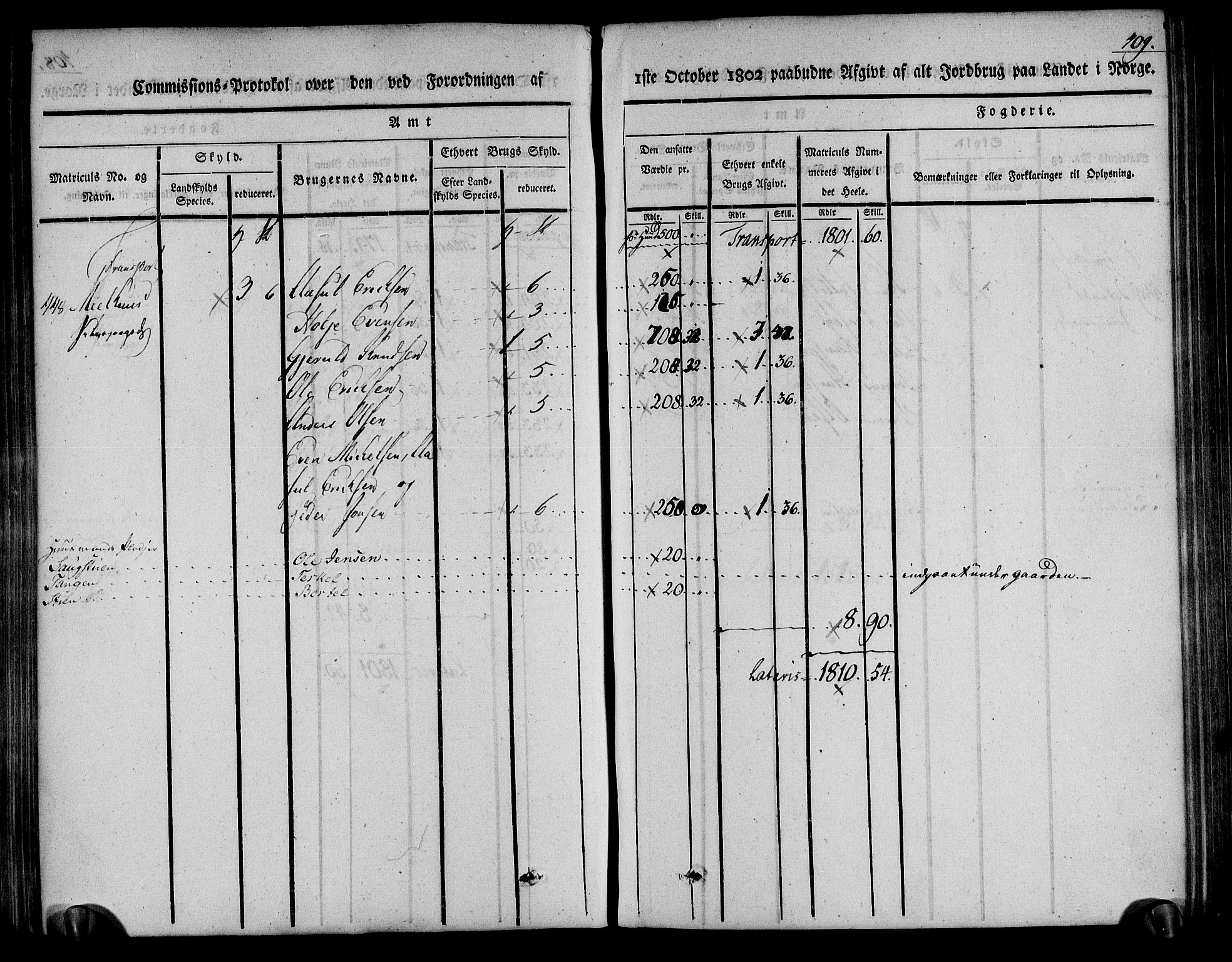 Rentekammeret inntil 1814, Realistisk ordnet avdeling, AV/RA-EA-4070/N/Ne/Nea/L0078: Nedenes fogderi. Kommisjonsprotokoll "Nr. 1", for Sand og Bringsvær skipreider, 1803, p. 401