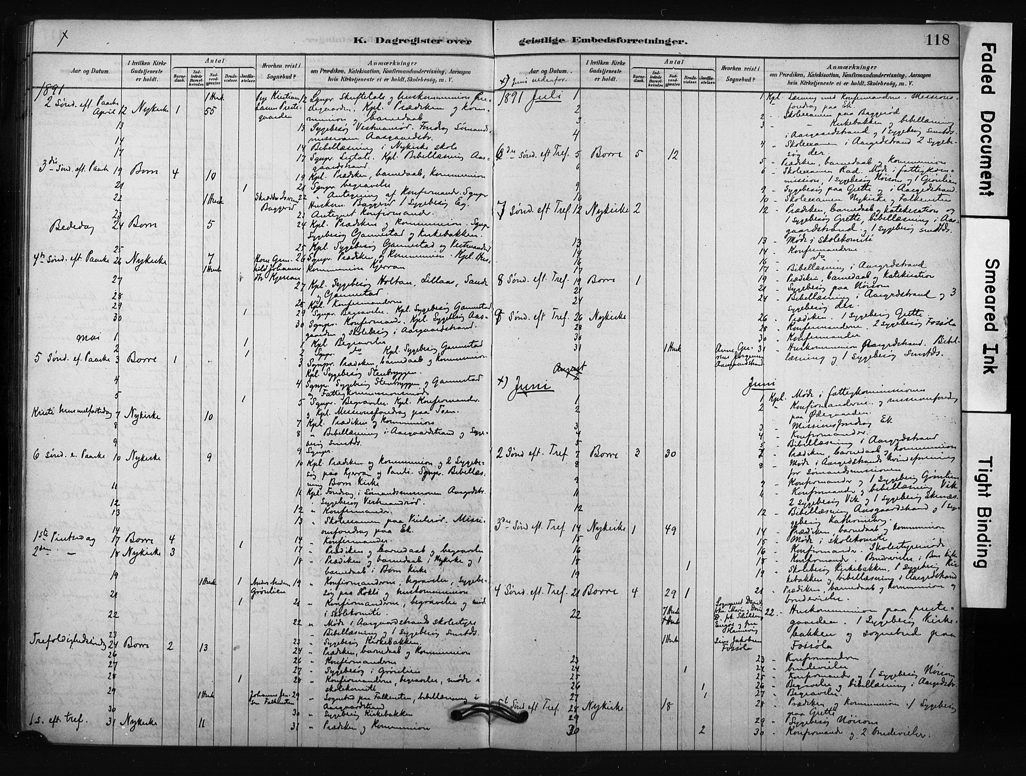 Borre kirkebøker, AV/SAKO-A-338/F/Fc/L0001: Parish register (official) no. III 1, 1878-1896, p. 118