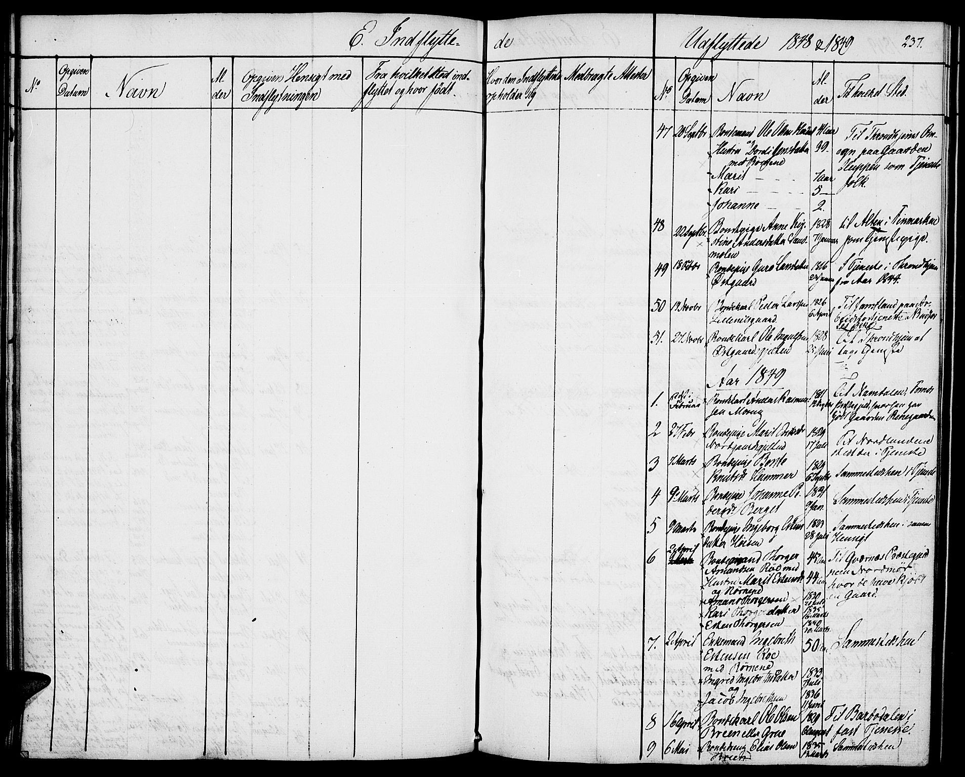 Tolga prestekontor, SAH/PREST-062/K/L0005: Parish register (official) no. 5, 1836-1852, p. 237