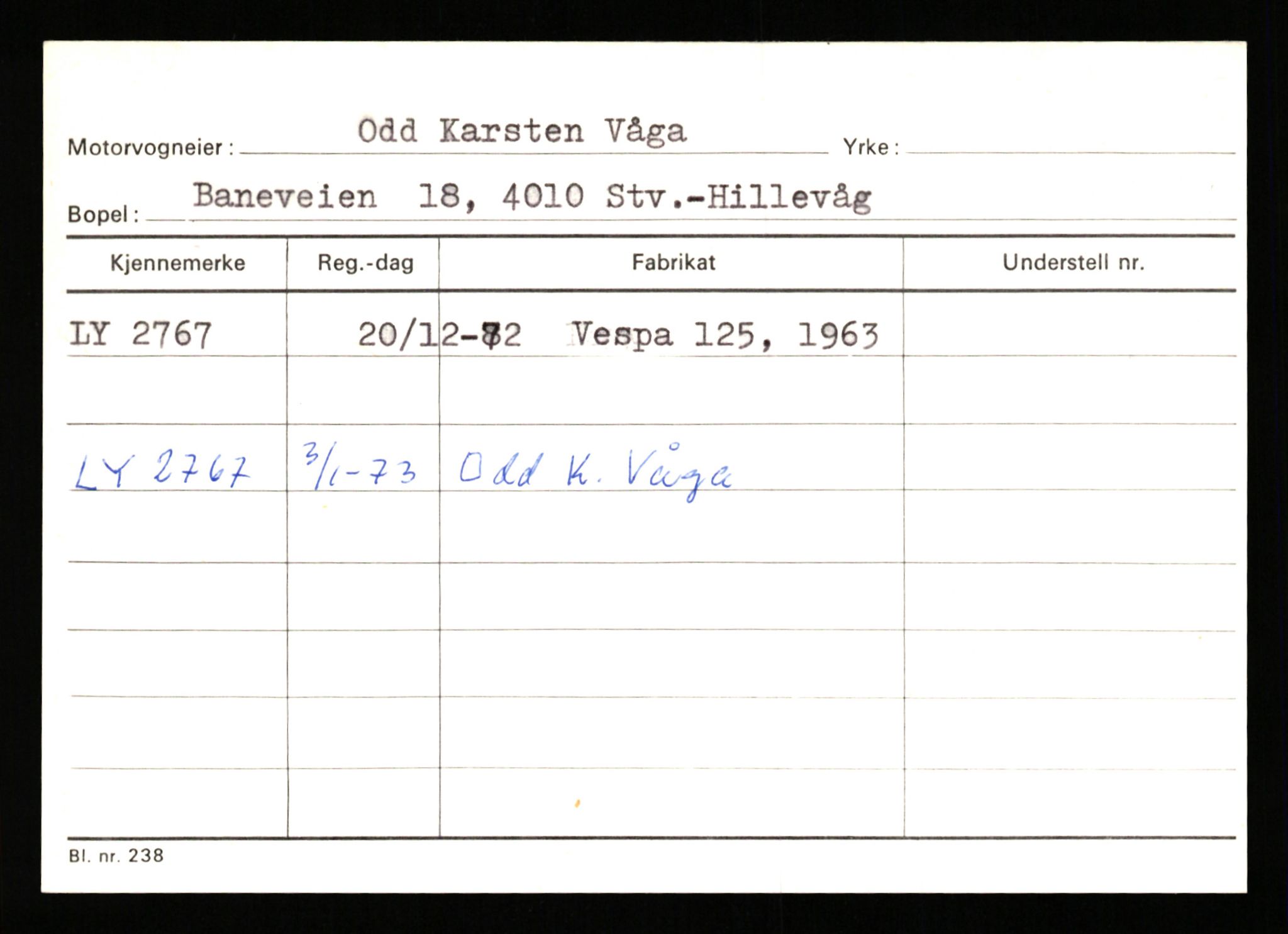 Stavanger trafikkstasjon, AV/SAST-A-101942/0/G/L0001: Registreringsnummer: 0 - 5782, 1930-1971, p. 1883