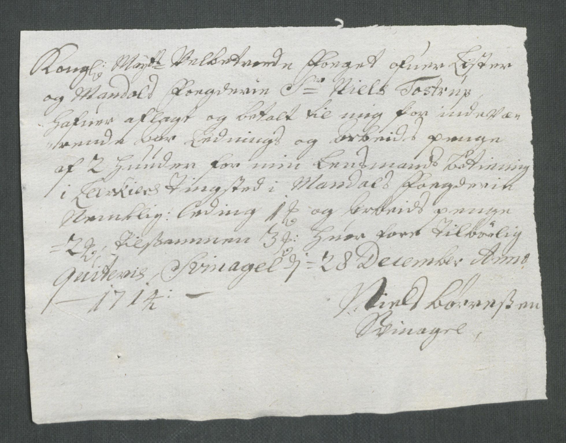Rentekammeret inntil 1814, Reviderte regnskaper, Fogderegnskap, RA/EA-4092/R43/L2558: Fogderegnskap Lista og Mandal, 1714, p. 140