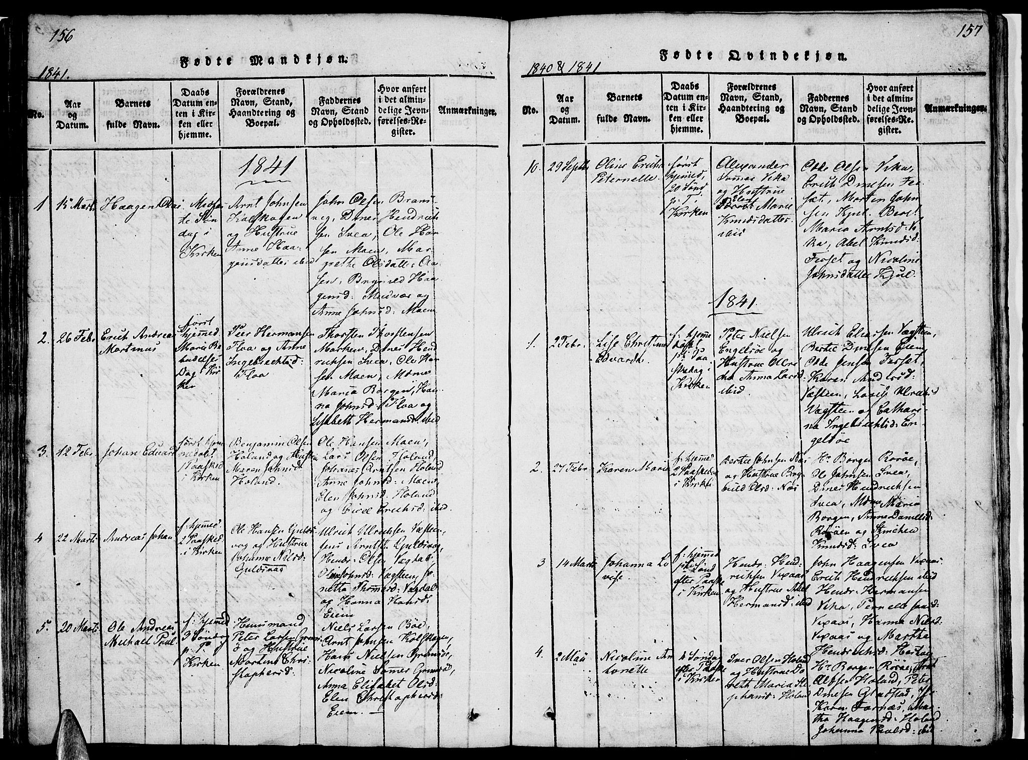 Ministerialprotokoller, klokkerbøker og fødselsregistre - Nordland, SAT/A-1459/816/L0239: Parish register (official) no. 816A05, 1820-1845, p. 156-157