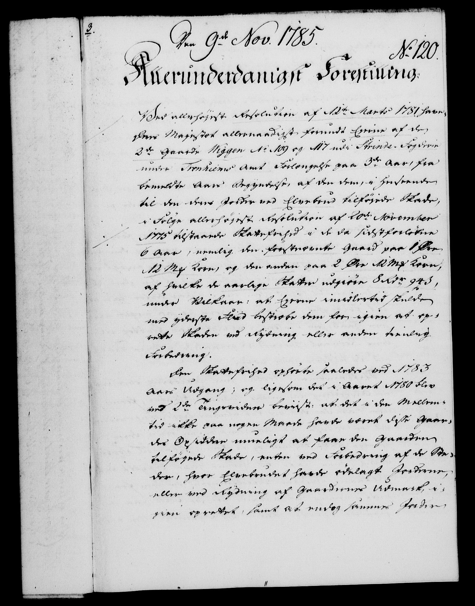 Rentekammeret, Kammerkanselliet, AV/RA-EA-3111/G/Gf/Gfa/L0067: Norsk relasjons- og resolusjonsprotokoll (merket RK 52.67), 1785, p. 908