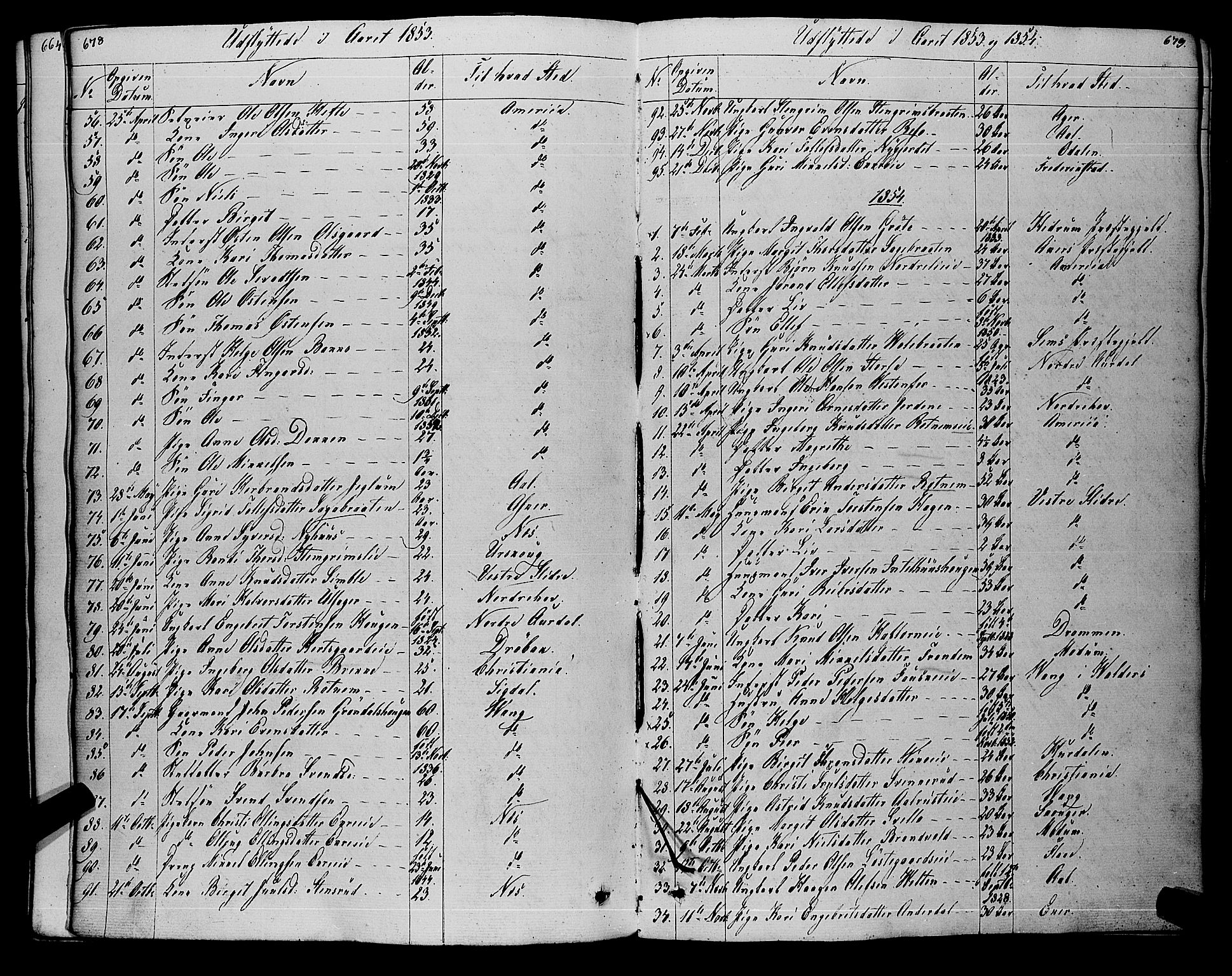Gol kirkebøker, SAKO/A-226/F/Fa/L0002: Parish register (official) no. I 2, 1837-1863, p. 678-679