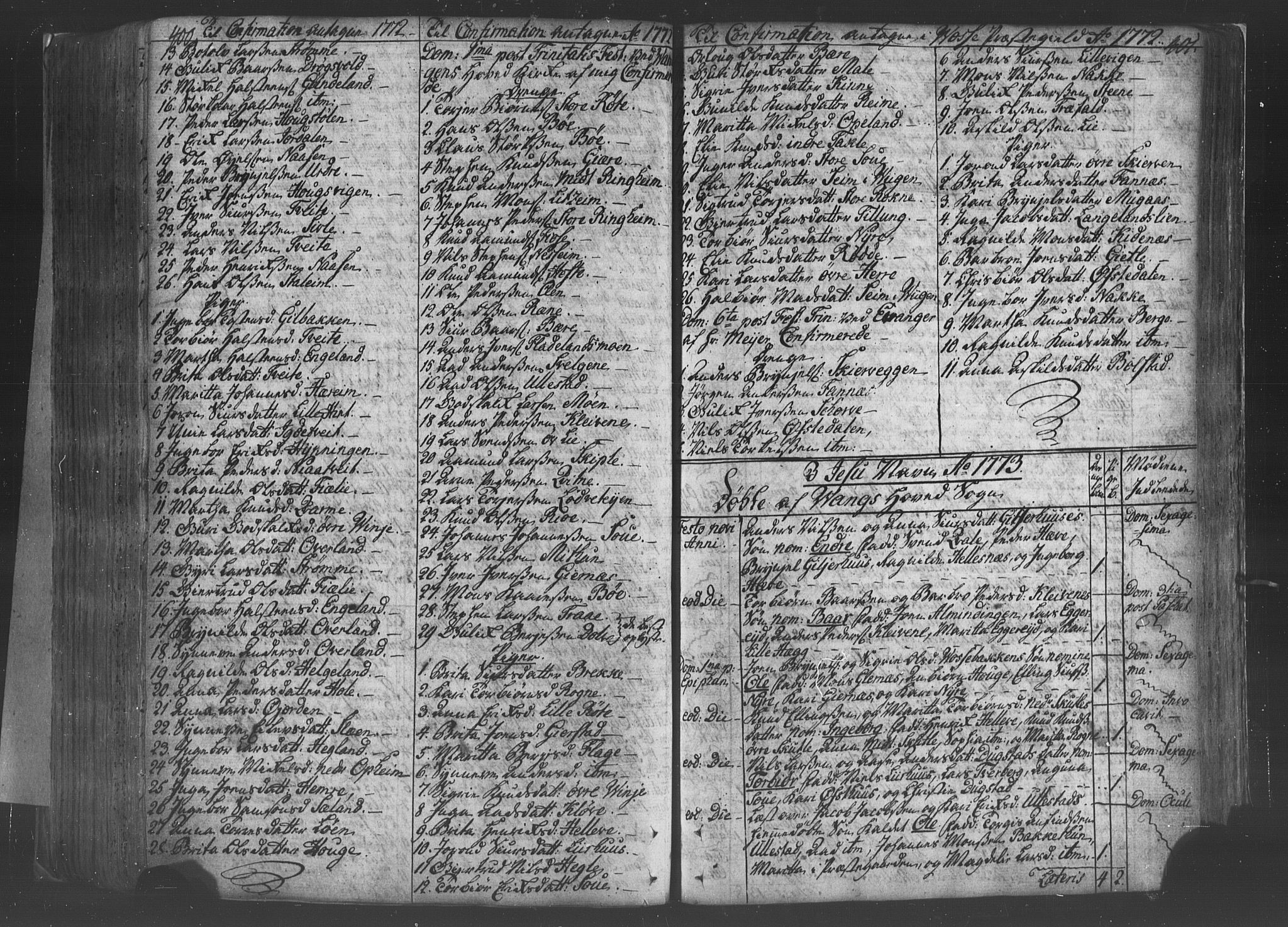 Voss sokneprestembete, AV/SAB-A-79001/H/Haa: Parish register (official) no. A 8, 1752-1780, p. 400-401