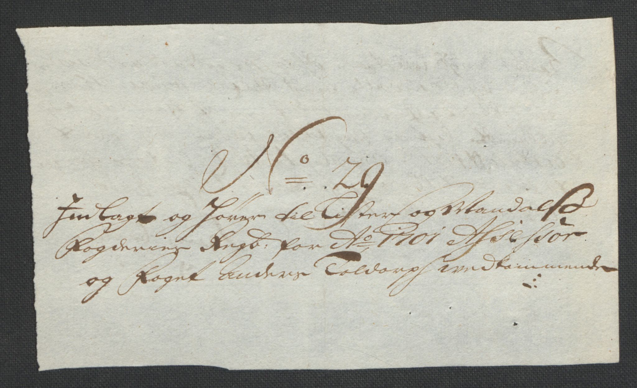 Rentekammeret inntil 1814, Reviderte regnskaper, Fogderegnskap, AV/RA-EA-4092/R43/L2549: Fogderegnskap Lista og Mandal, 1701-1702, p. 187