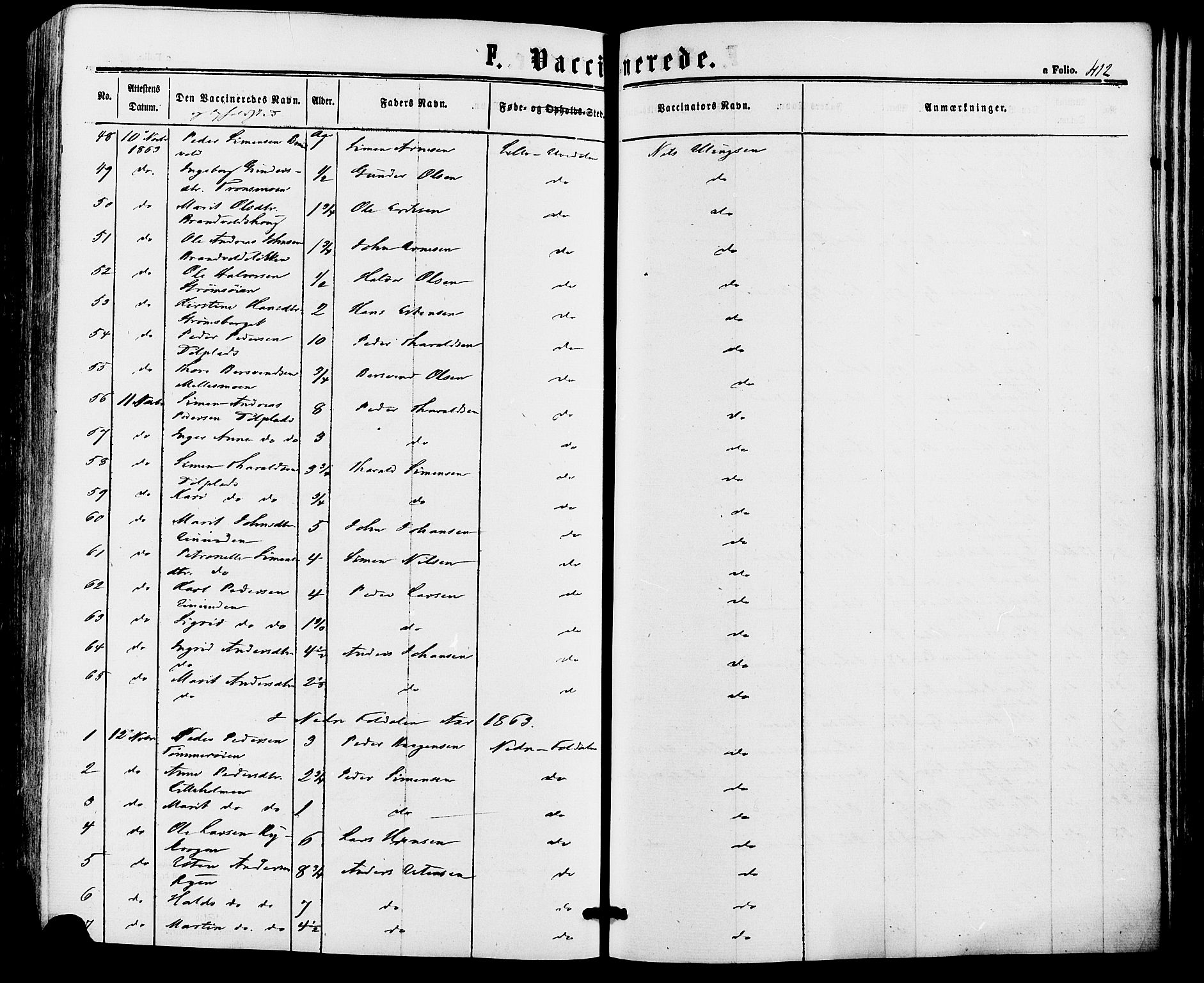 Alvdal prestekontor, AV/SAH-PREST-060/H/Ha/Haa/L0001: Parish register (official) no. 1, 1863-1882, p. 412