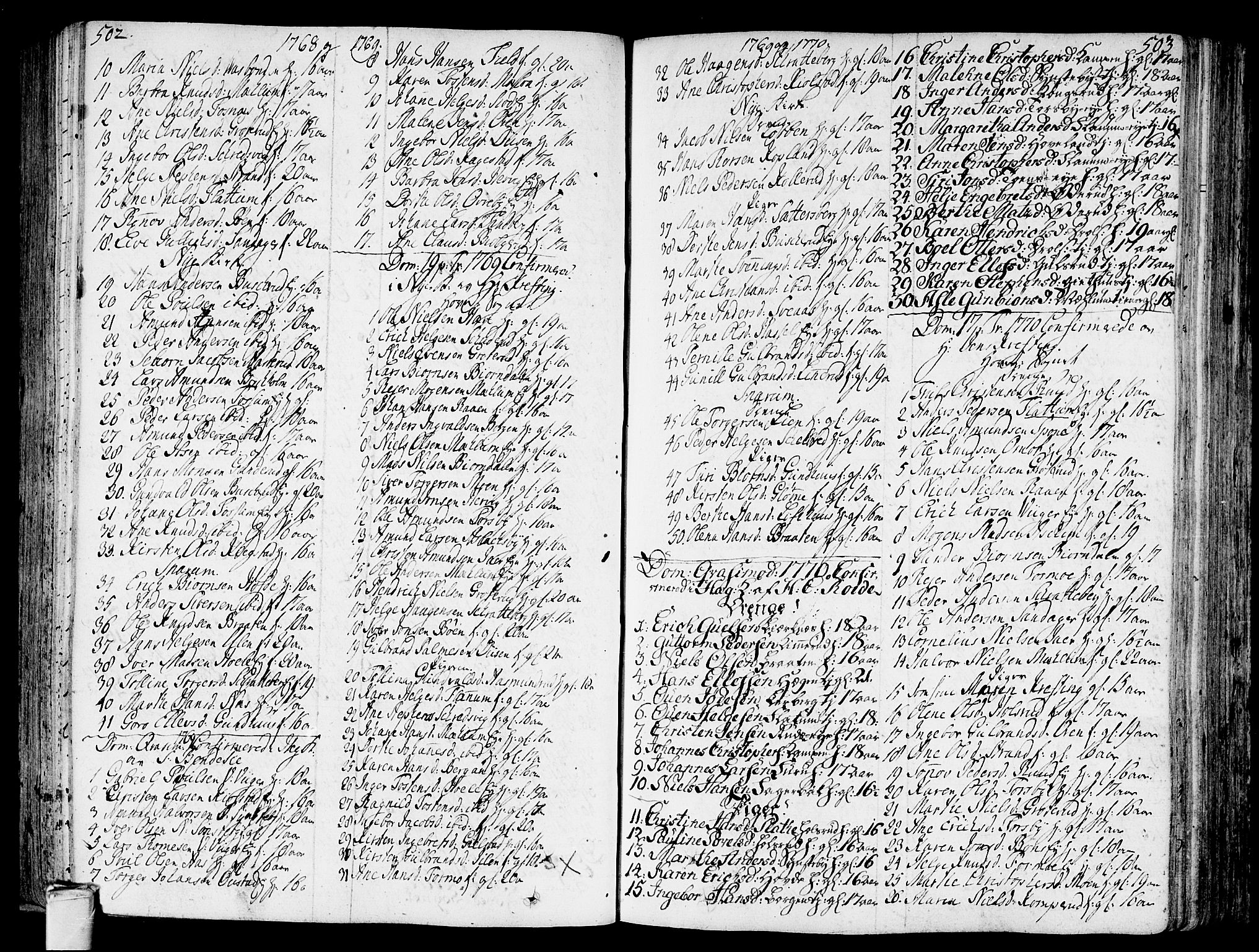 Modum kirkebøker, AV/SAKO-A-234/F/Fa/L0002: Parish register (official) no. 2, 1741-1782, p. 502-503