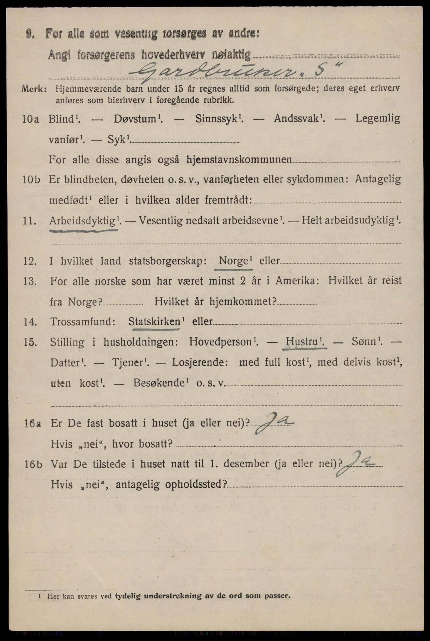 SAST, 1920 census for Rennesøy, 1920, p. 2359