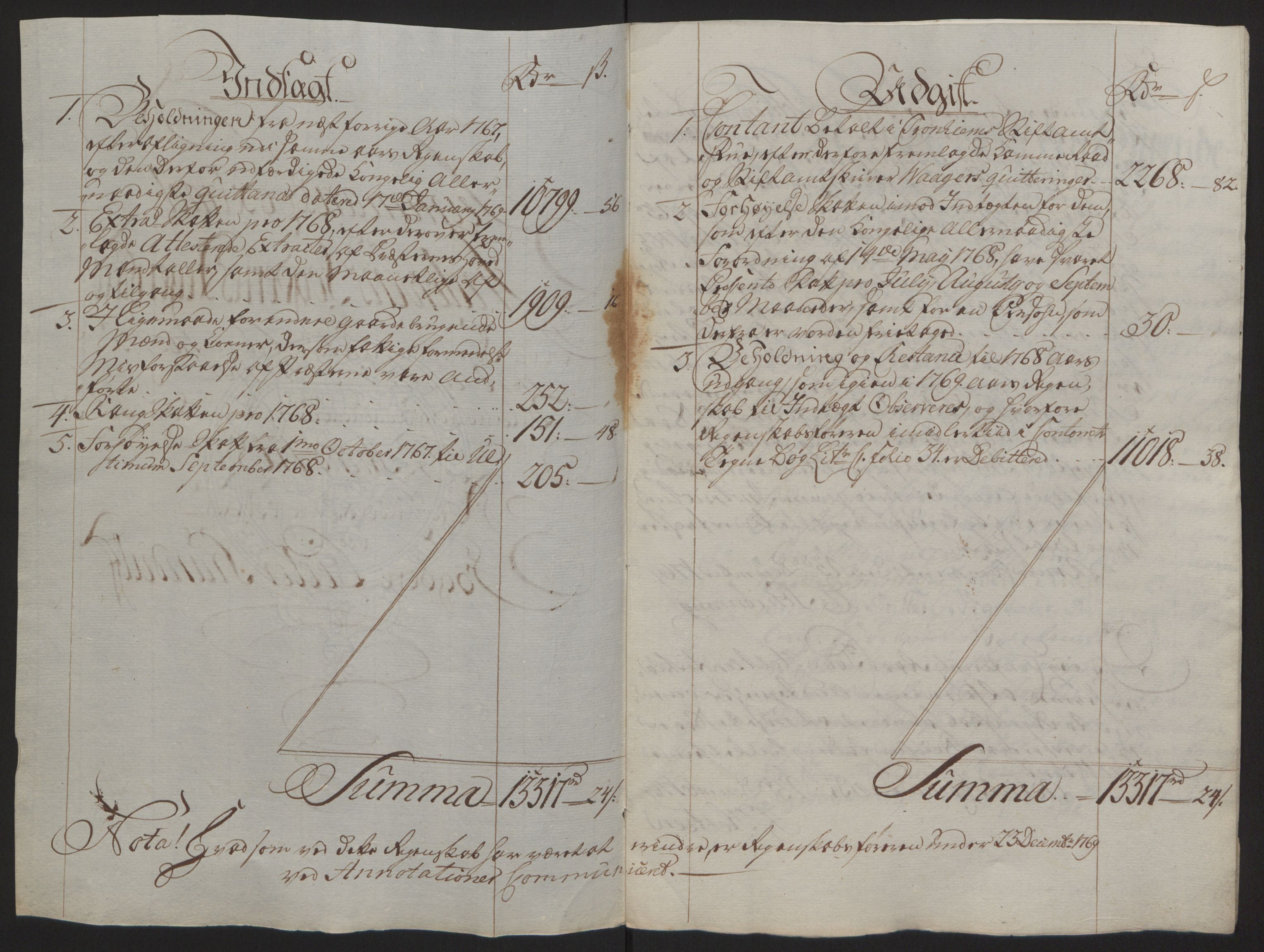 Rentekammeret inntil 1814, Reviderte regnskaper, Fogderegnskap, AV/RA-EA-4092/R63/L4420: Ekstraskatten Inderøy, 1762-1772, p. 245