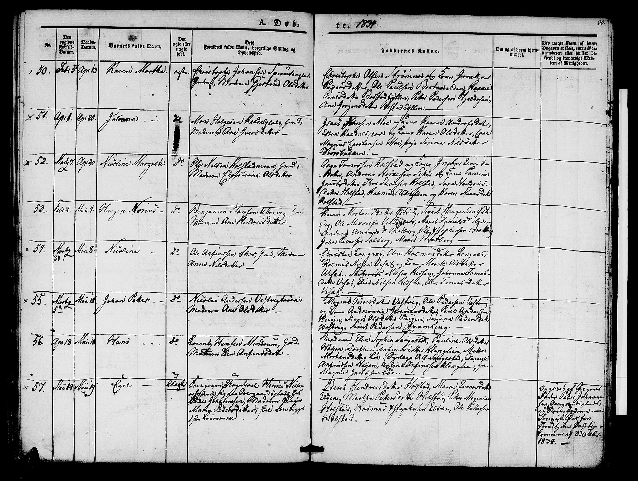 Ministerialprotokoller, klokkerbøker og fødselsregistre - Nord-Trøndelag, AV/SAT-A-1458/741/L0391: Parish register (official) no. 741A05, 1831-1836, p. 30