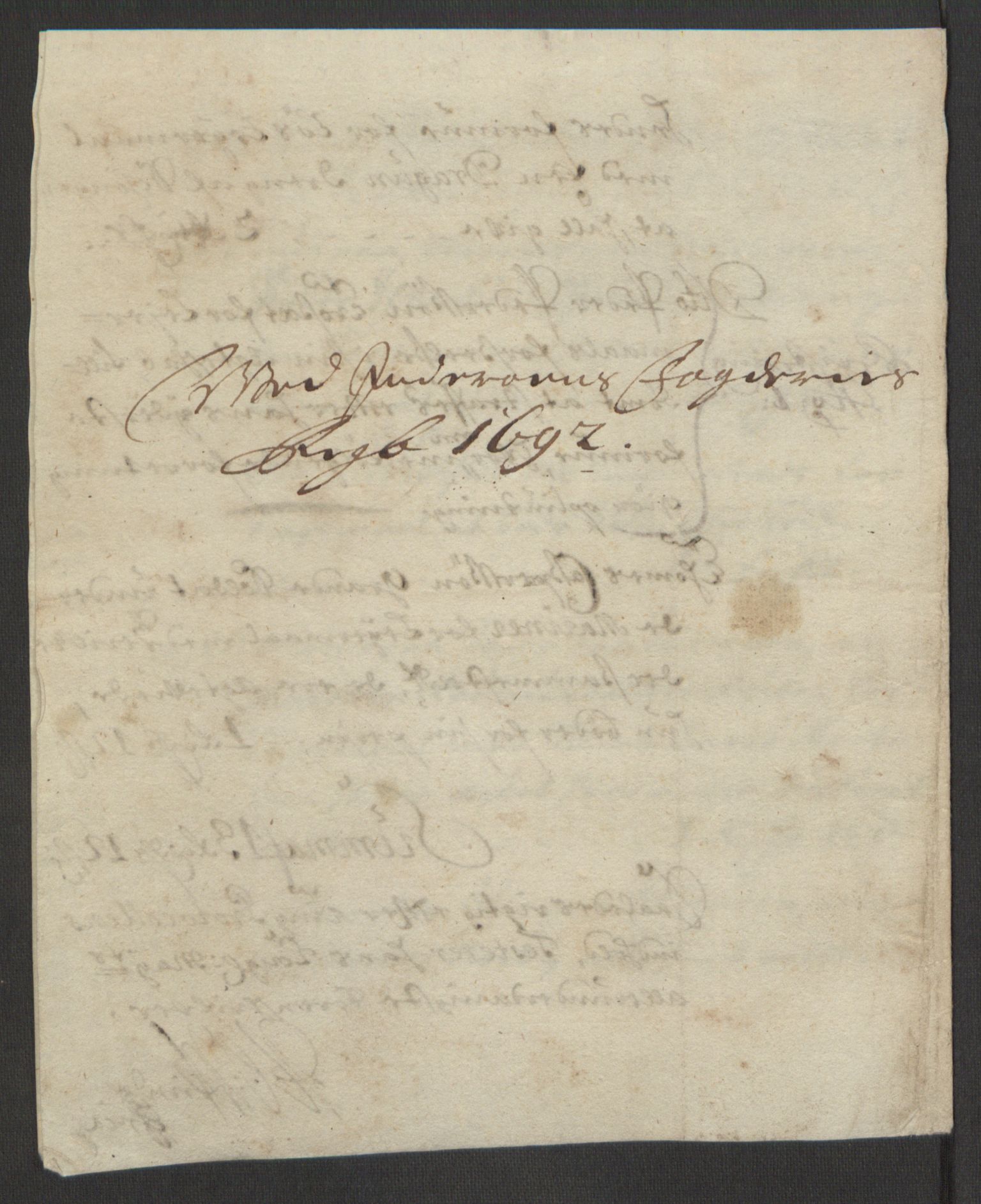 Rentekammeret inntil 1814, Reviderte regnskaper, Fogderegnskap, AV/RA-EA-4092/R63/L4308: Fogderegnskap Inderøy, 1692-1694, p. 199