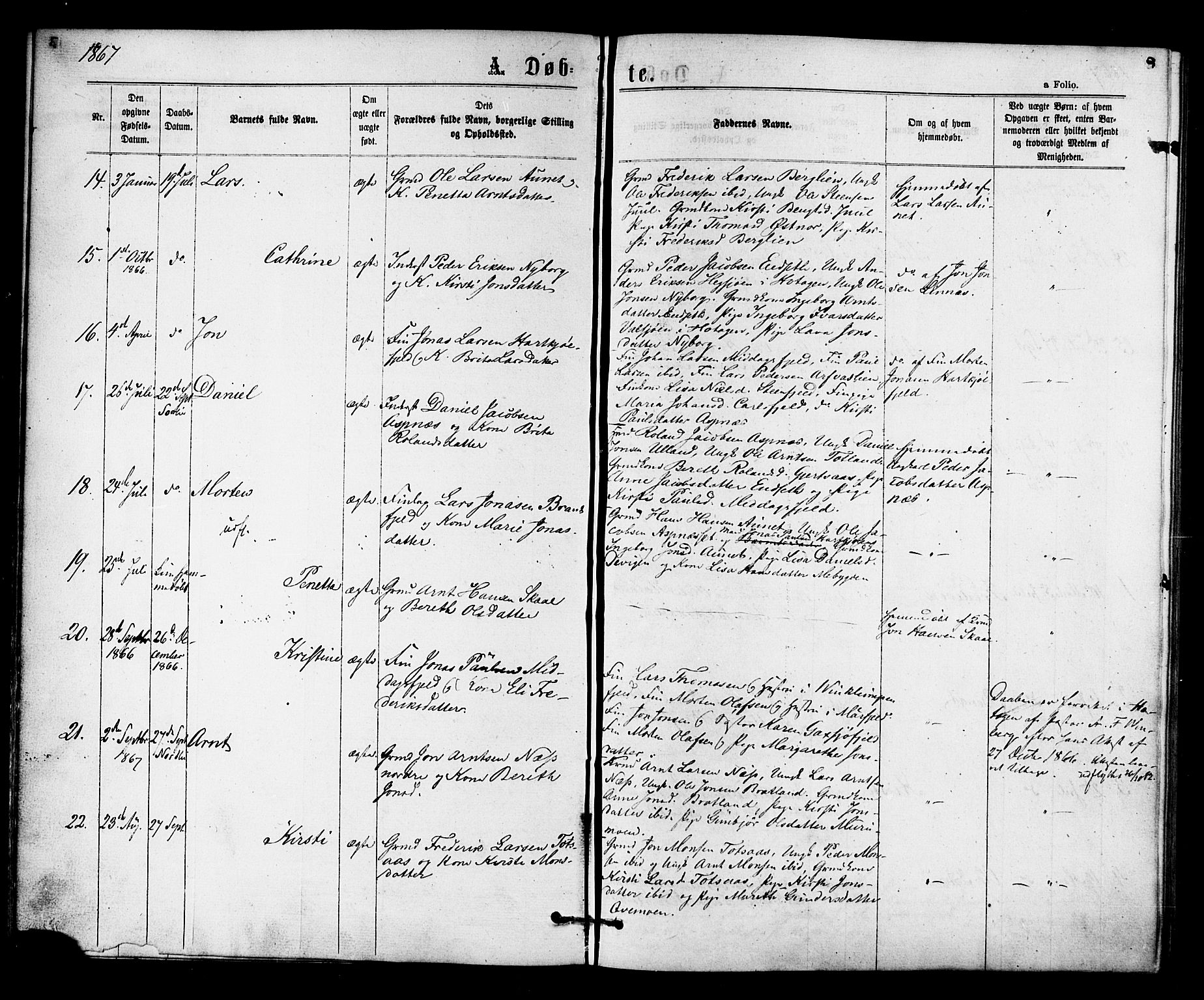 Ministerialprotokoller, klokkerbøker og fødselsregistre - Nord-Trøndelag, SAT/A-1458/755/L0493: Parish register (official) no. 755A02, 1865-1881, p. 8
