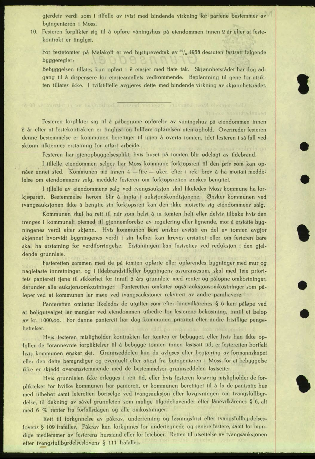 Moss sorenskriveri, SAO/A-10168: Mortgage book no. A5, 1938-1939, Diary no: : 2715/1938