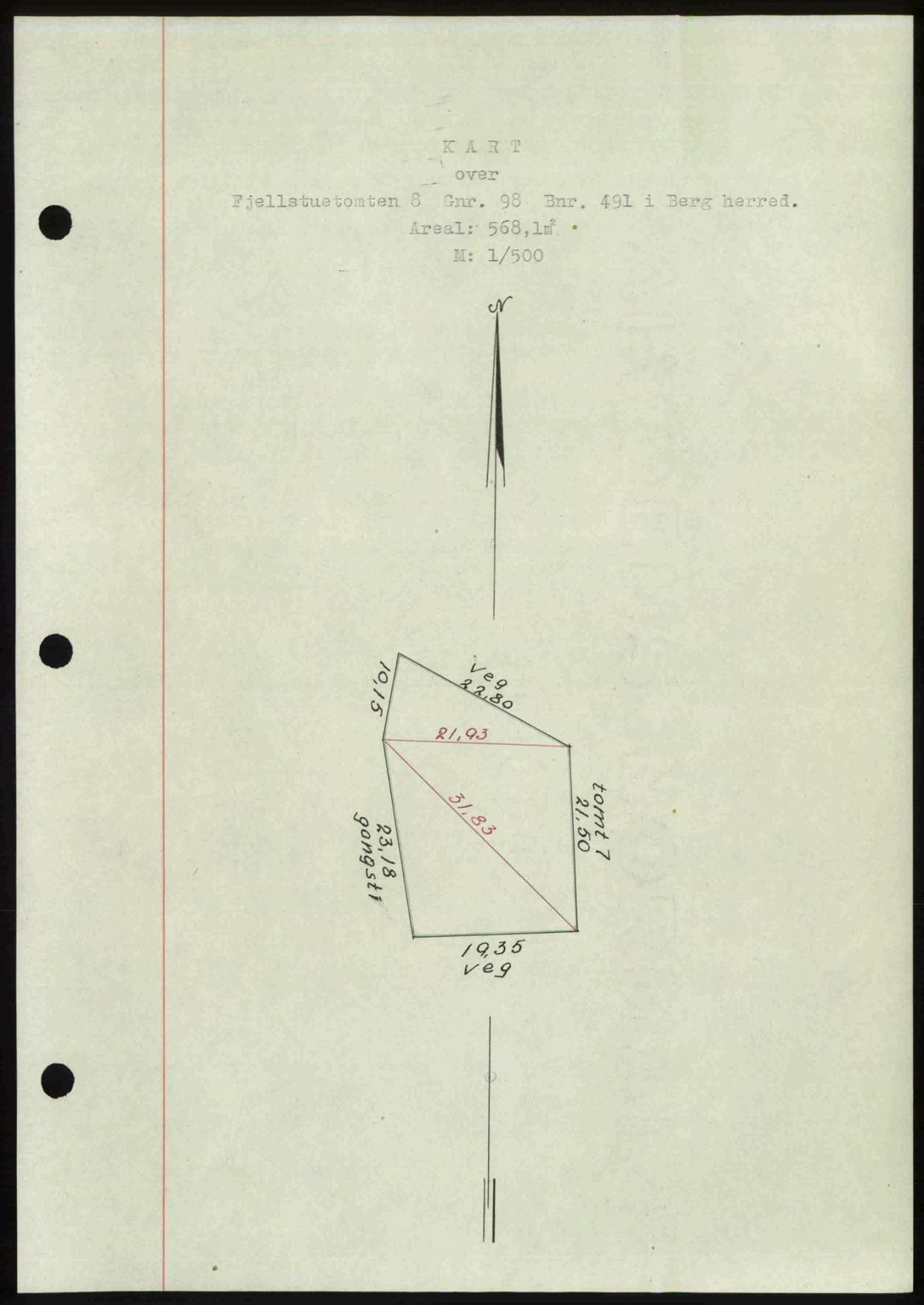 Idd og Marker sorenskriveri, AV/SAO-A-10283/G/Gb/Gbb/L0013: Mortgage book no. A13, 1949-1950, Diary no: : 2185/1949