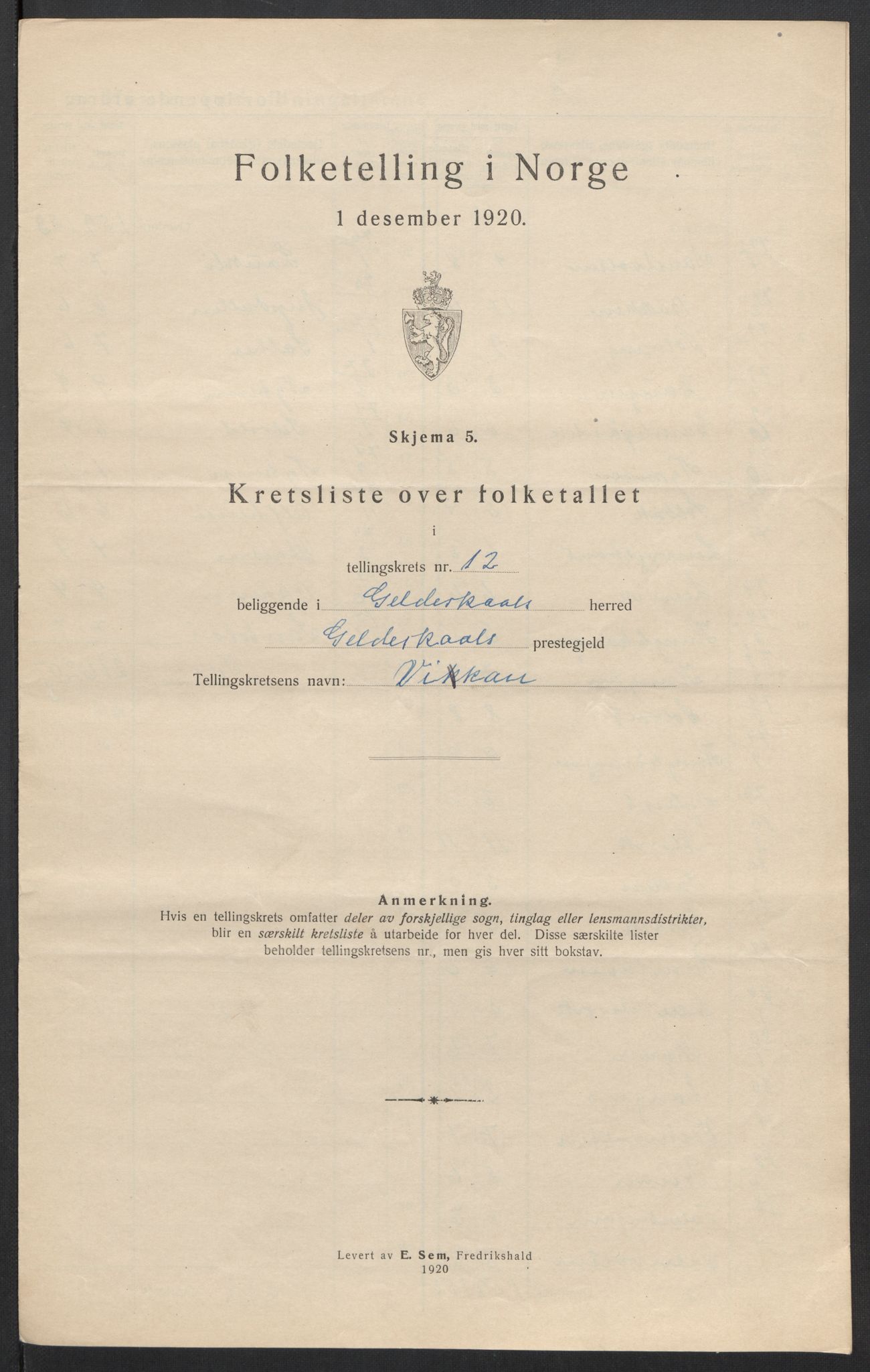 SAT, 1920 census for Gildeskål, 1920, p. 40