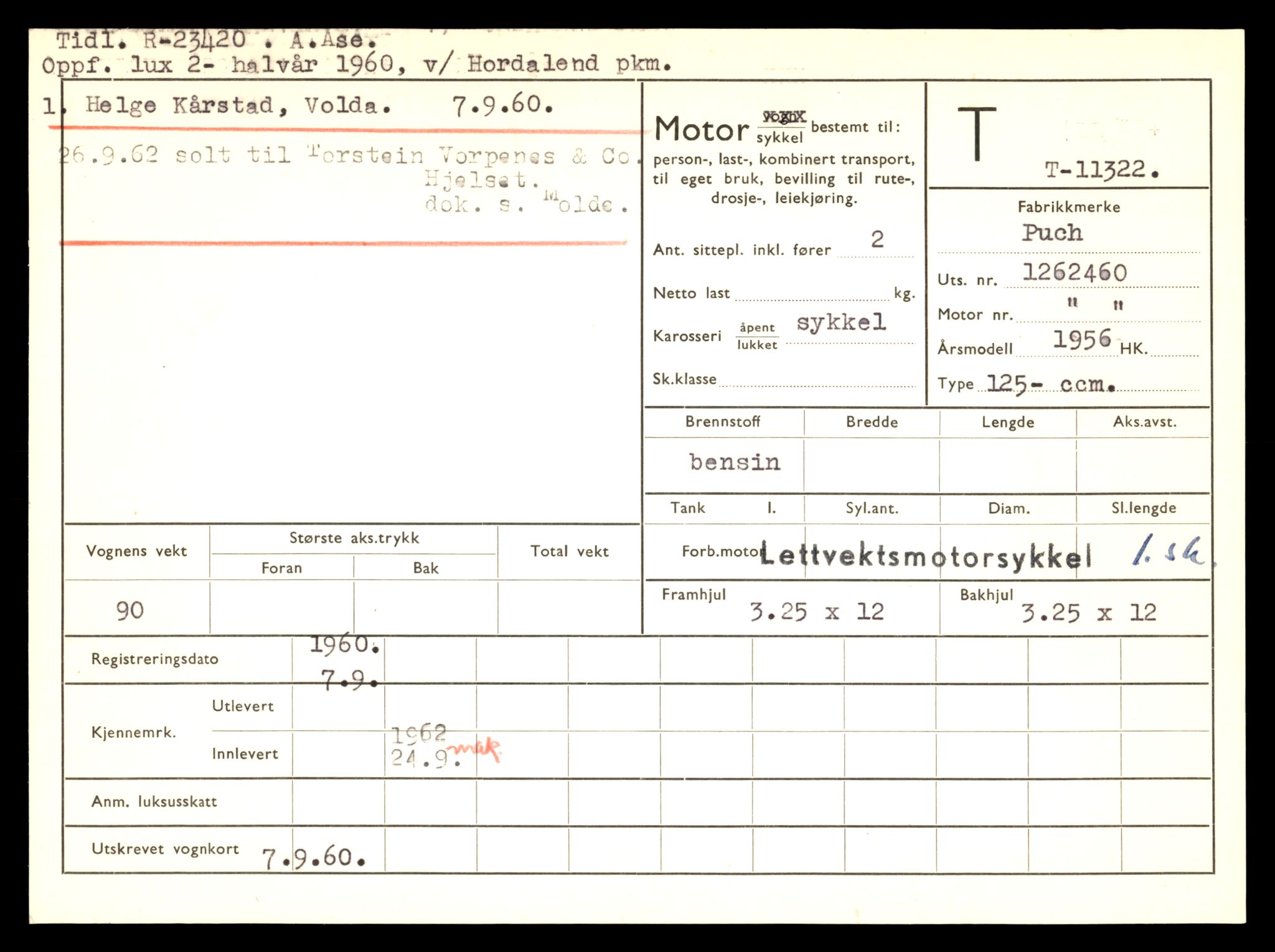 Møre og Romsdal vegkontor - Ålesund trafikkstasjon, SAT/A-4099/F/Fe/L0028: Registreringskort for kjøretøy T 11290 - T 11429, 1927-1998, p. 729