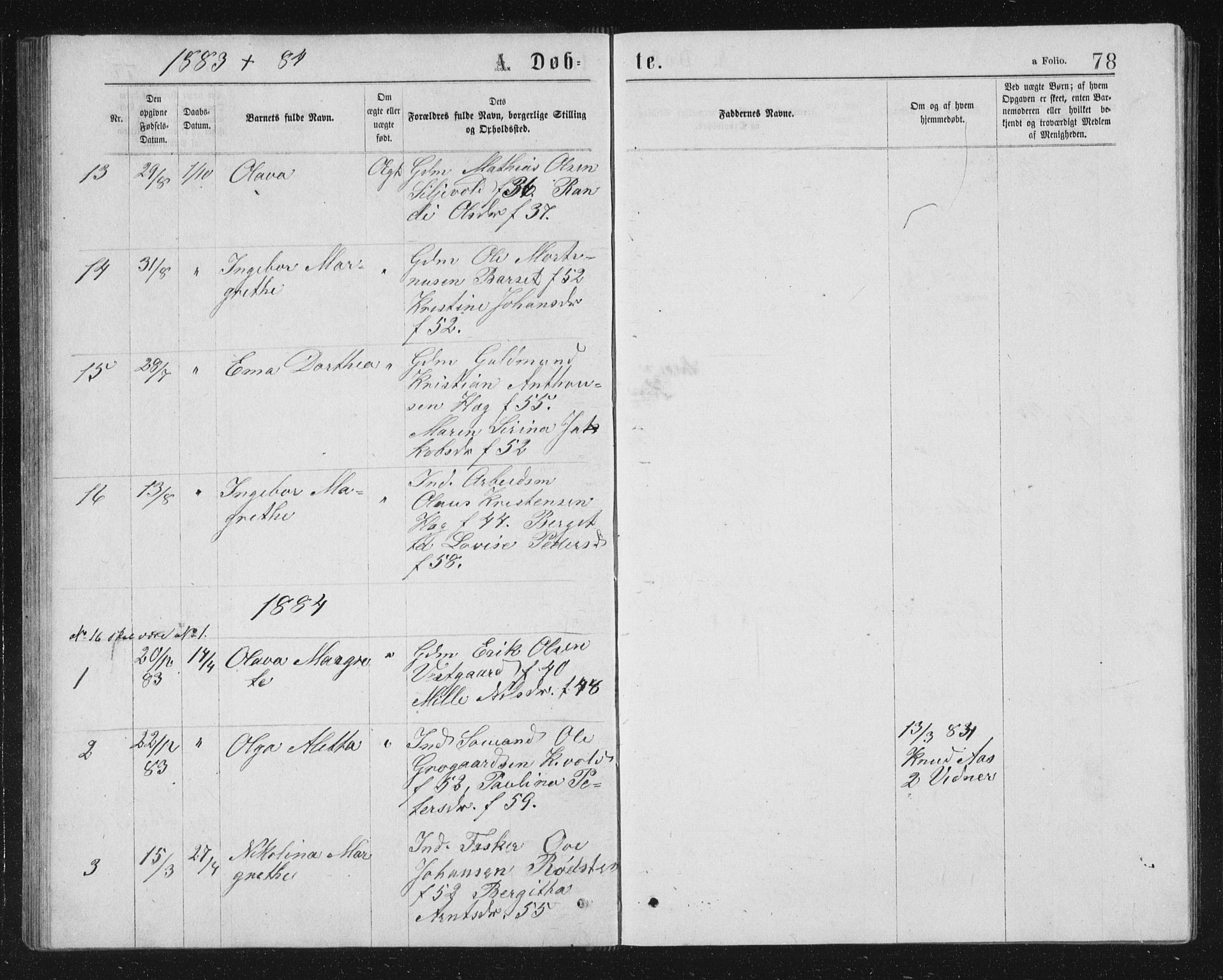 Ministerialprotokoller, klokkerbøker og fødselsregistre - Sør-Trøndelag, SAT/A-1456/662/L0756: Parish register (copy) no. 662C01, 1869-1891, p. 78