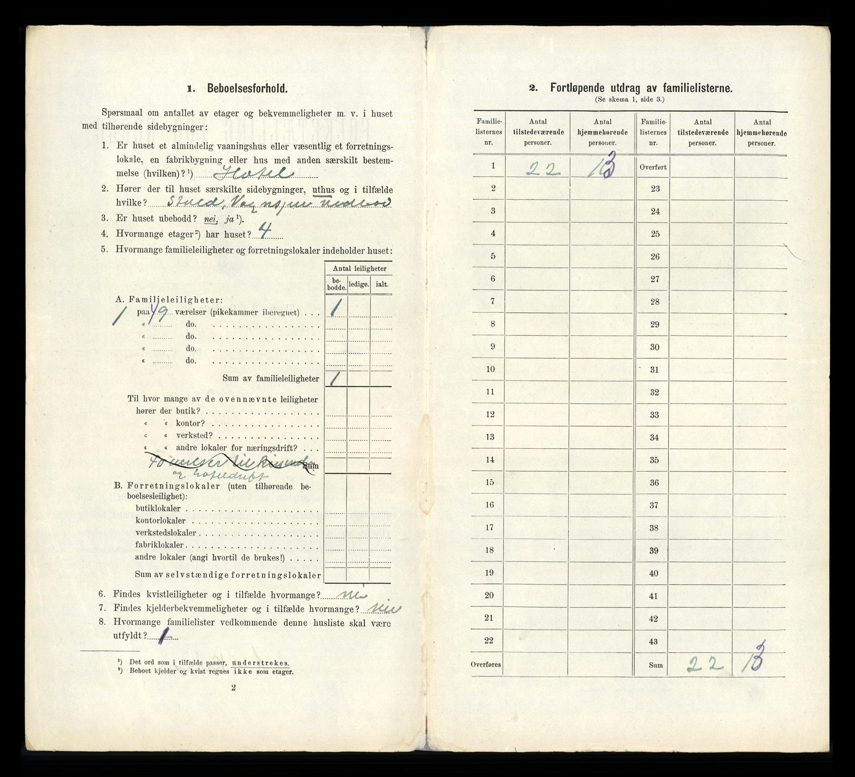 RA, 1910 census for Hønefoss, 1910, p. 1116