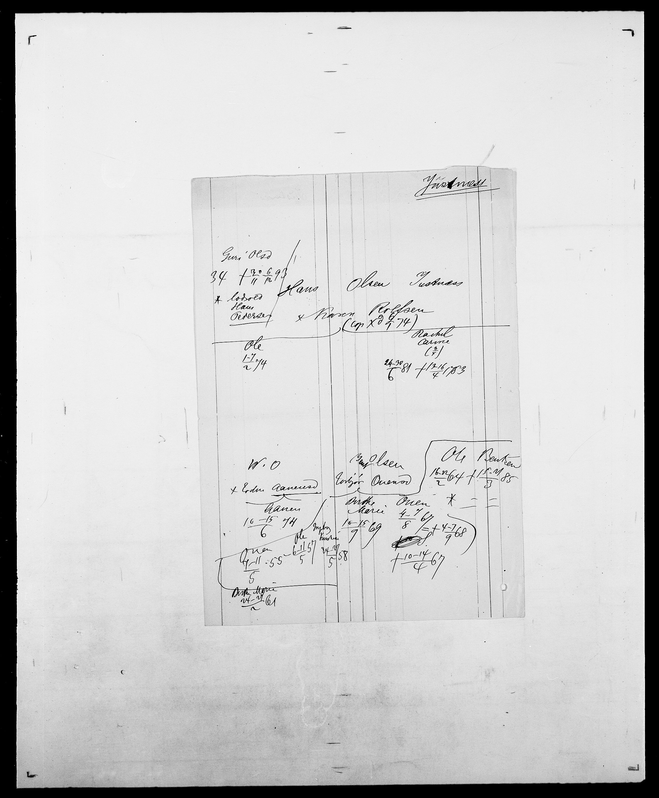 Delgobe, Charles Antoine - samling, SAO/PAO-0038/D/Da/L0020: Irgens - Kjøsterud, p. 189