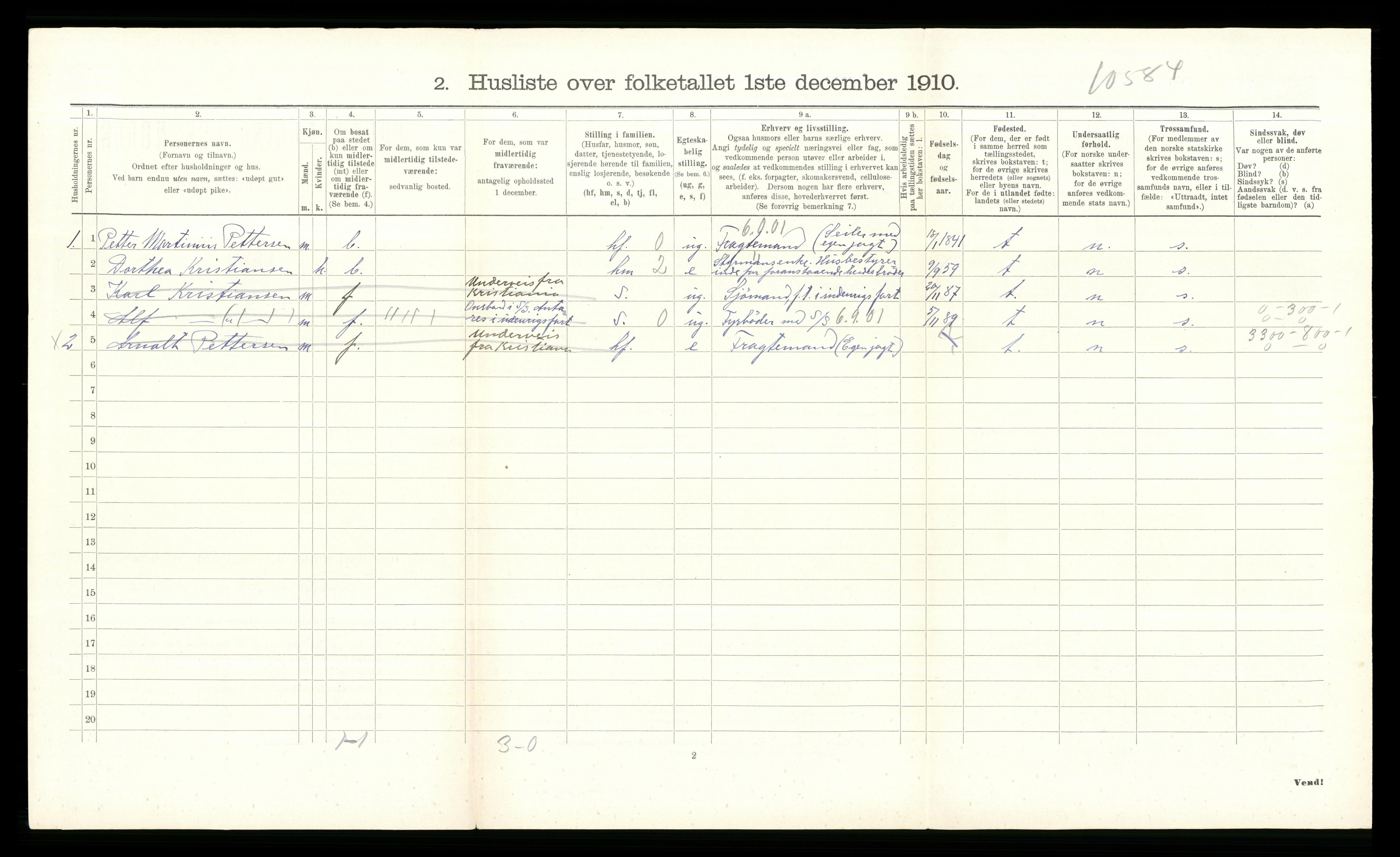 RA, 1910 census for Hurum, 1910, p. 993