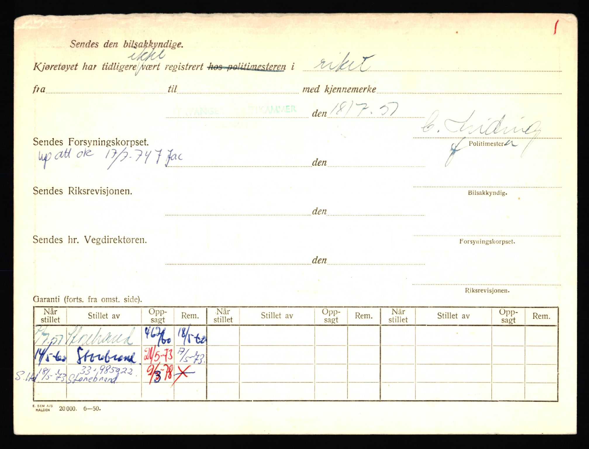 Stavanger trafikkstasjon, AV/SAST-A-101942/0/F/L0011: L-3700 - L-4199, 1930-1971, p. 140