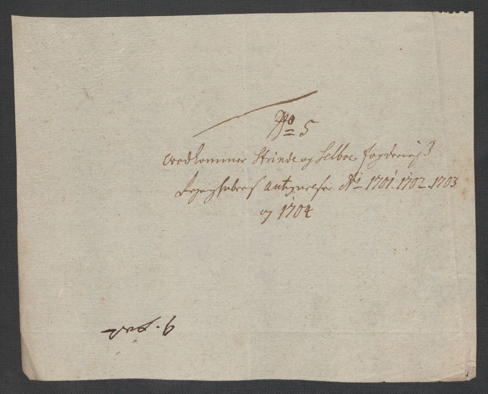 Rentekammeret inntil 1814, Reviderte regnskaper, Fogderegnskap, AV/RA-EA-4092/R61/L4109: Fogderegnskap Strinda og Selbu, 1704-1706, p. 260