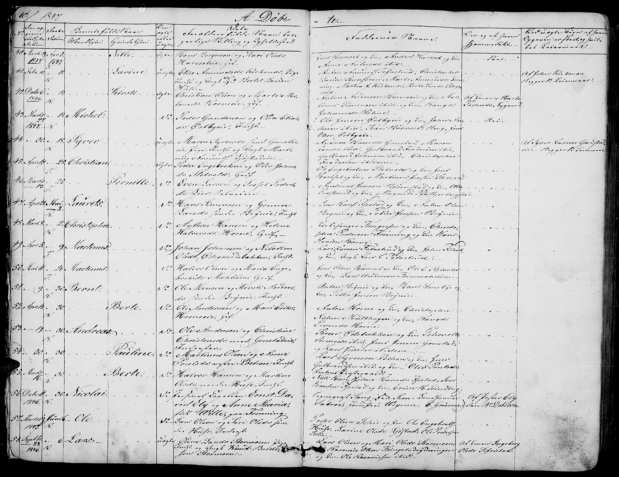 Romedal prestekontor, AV/SAH-PREST-004/L/L0009: Parish register (copy) no. 9, 1846-1866, p. 10