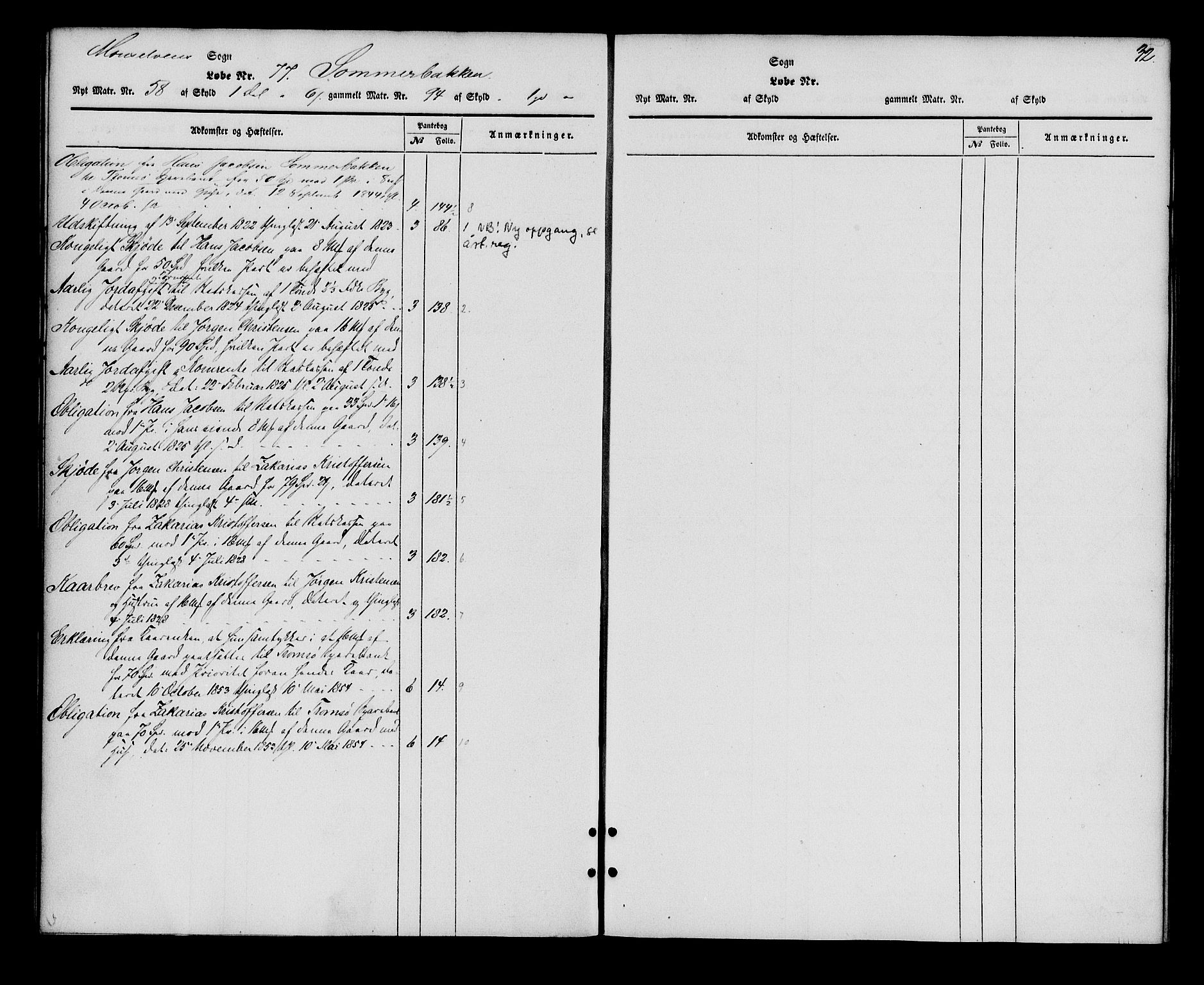 Senja sorenskriveri 1855-, SATØ/S-0048/1/H/Hb/L0011: Mortgage register no. 11, p. 32