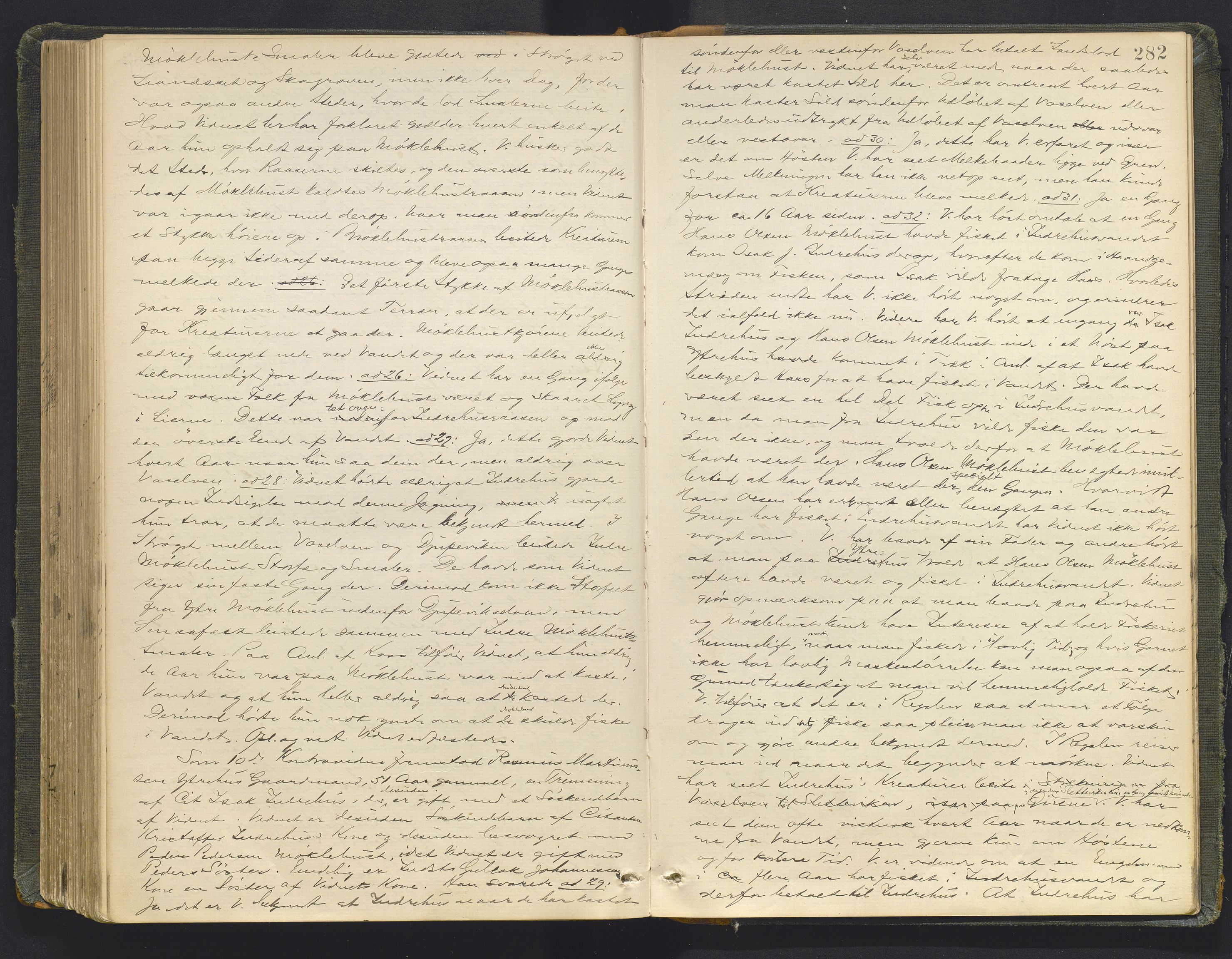 Sunnfjord tingrett, AV/SAB-A-3201/1/F/Fb/Fba/L0053: Ekstrarettsprotokoll, 1888-1897, p. 281b-282a